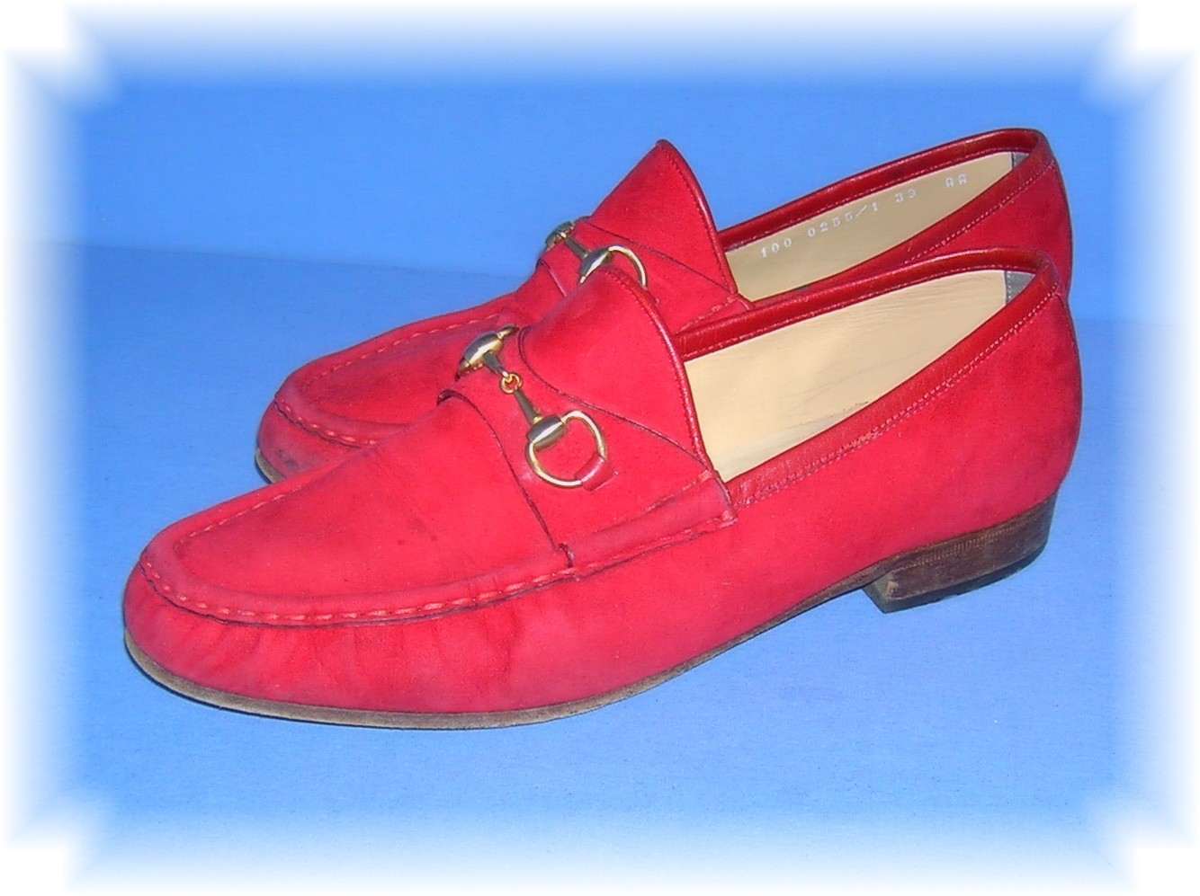Gucci Red Suede  Shoes Italy