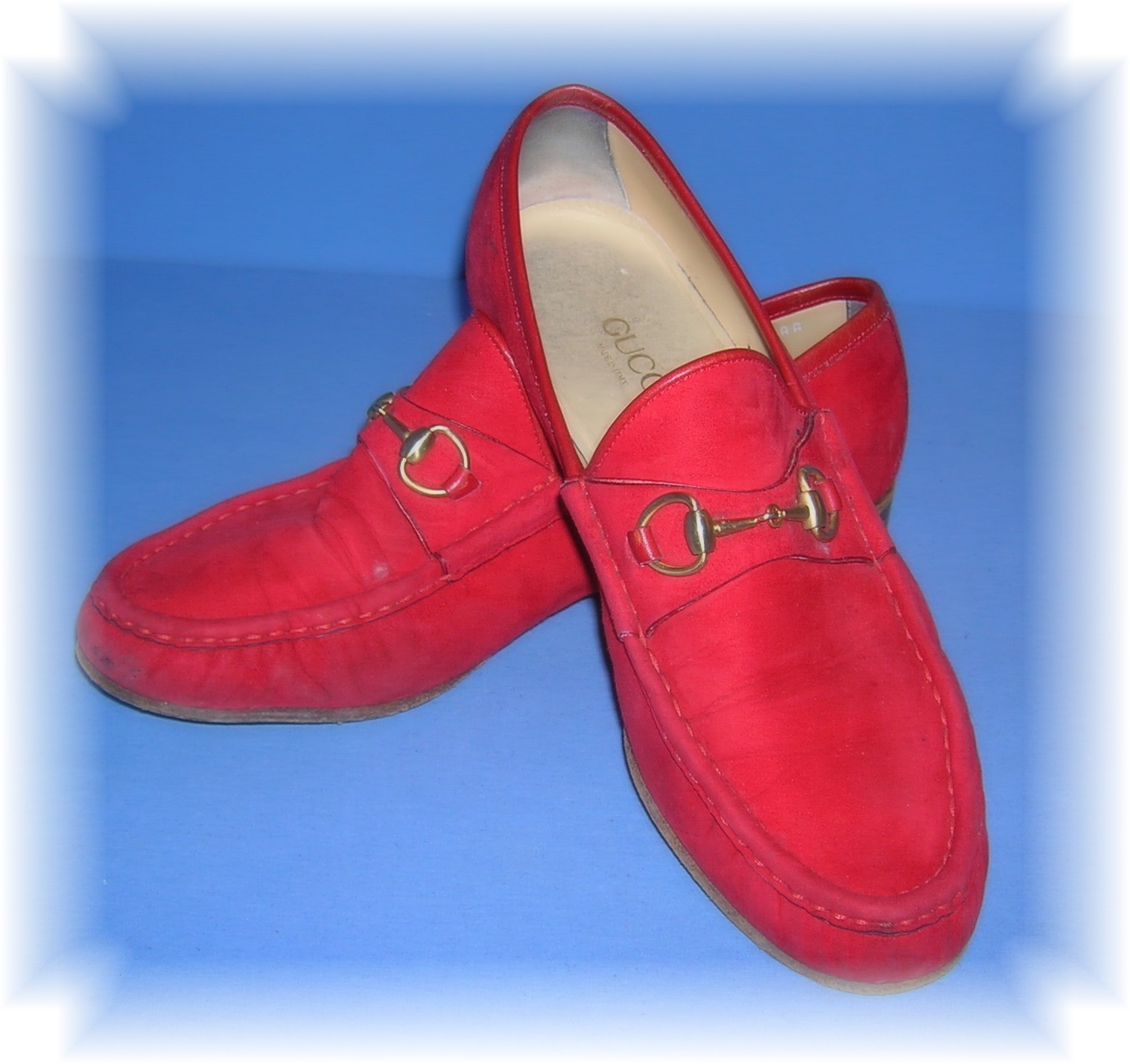 Gucci Red Suede  Shoes Italy