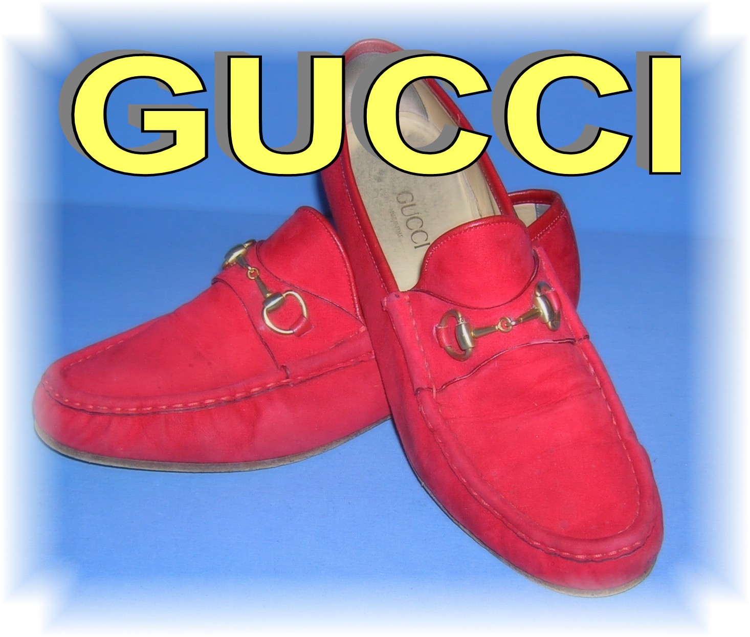 Gucci Red Suede  Shoes Italy