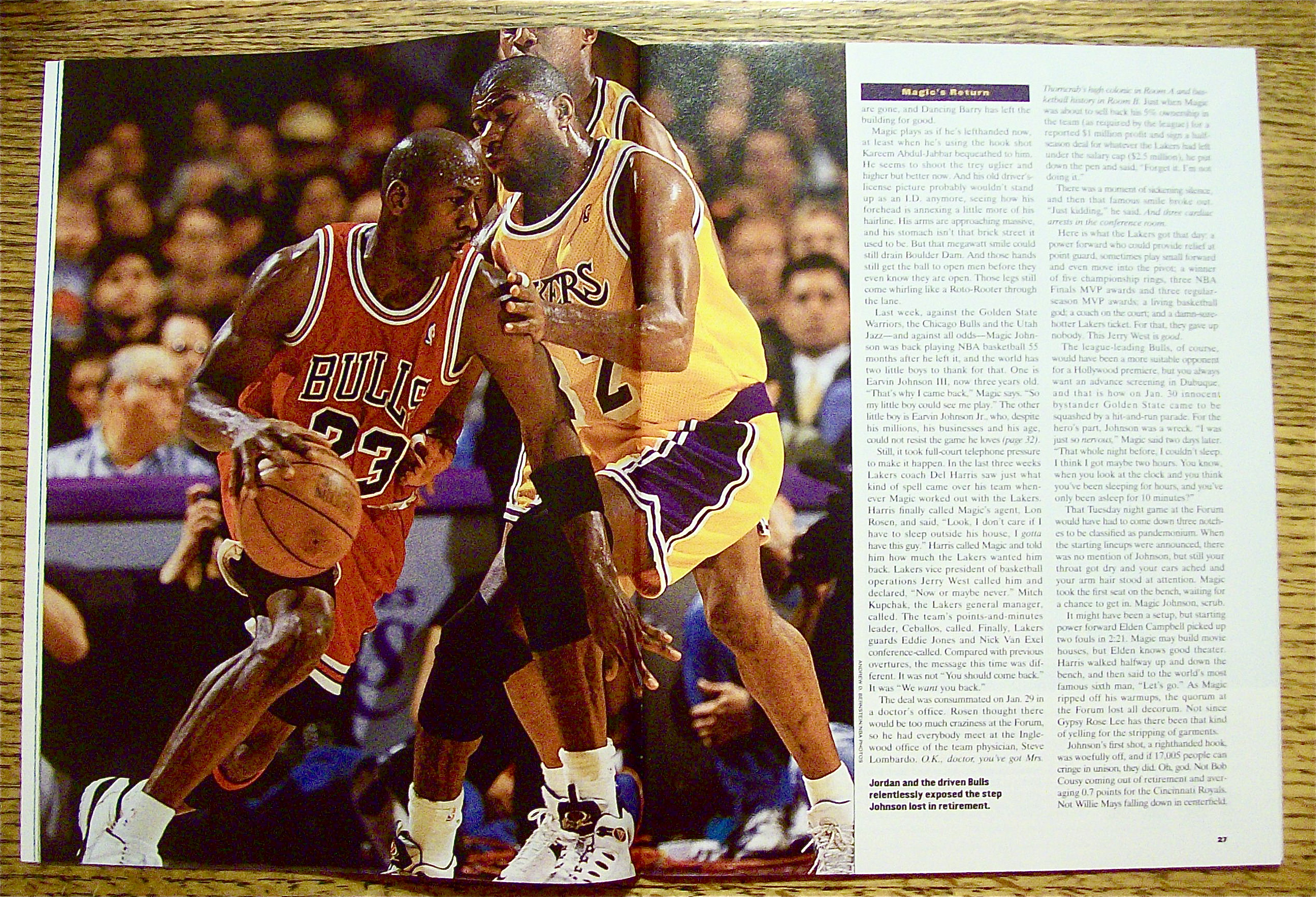Sports Illustrated Magazine-February 12, 1996-Magic