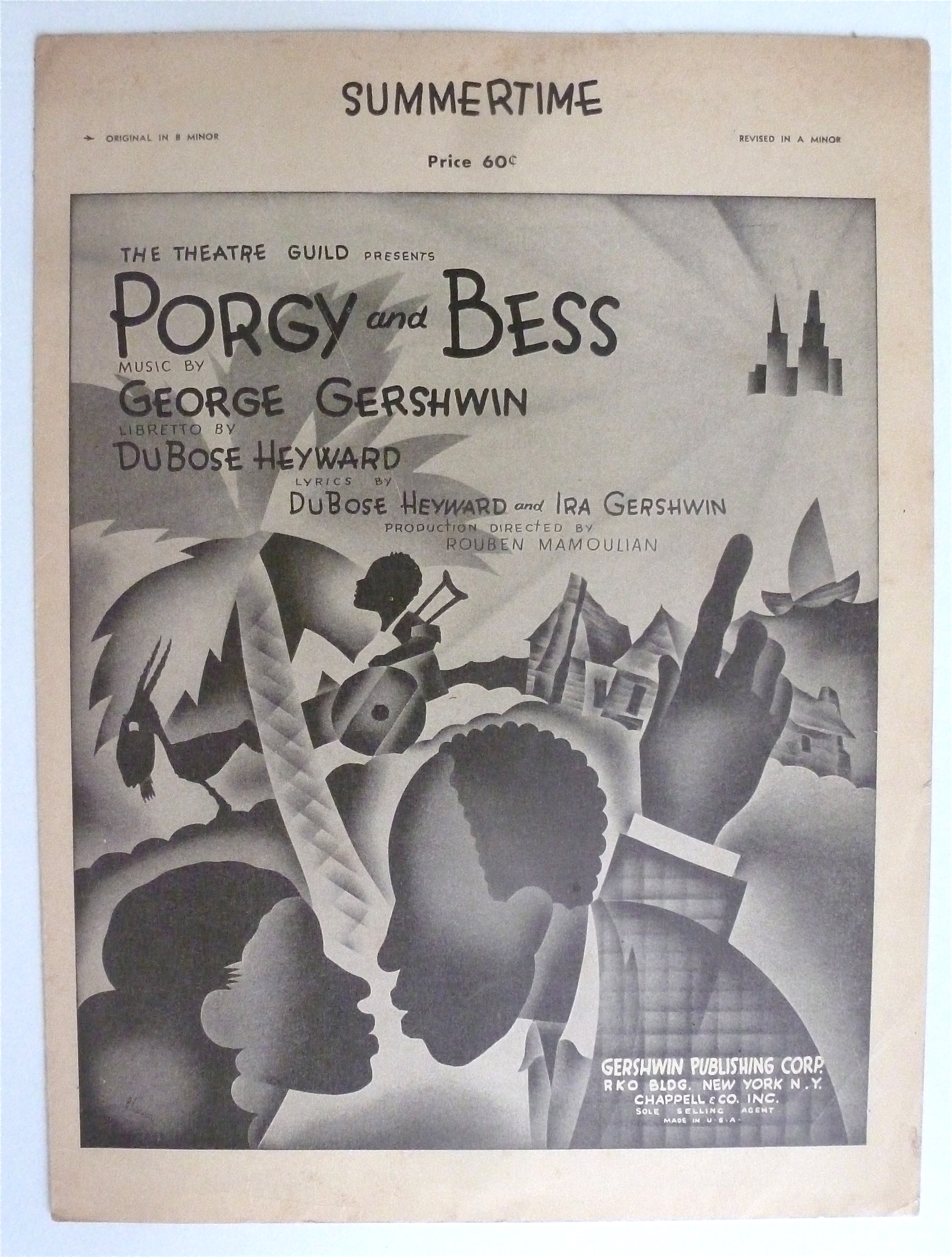 Sheet Music For 1935 Summertime
