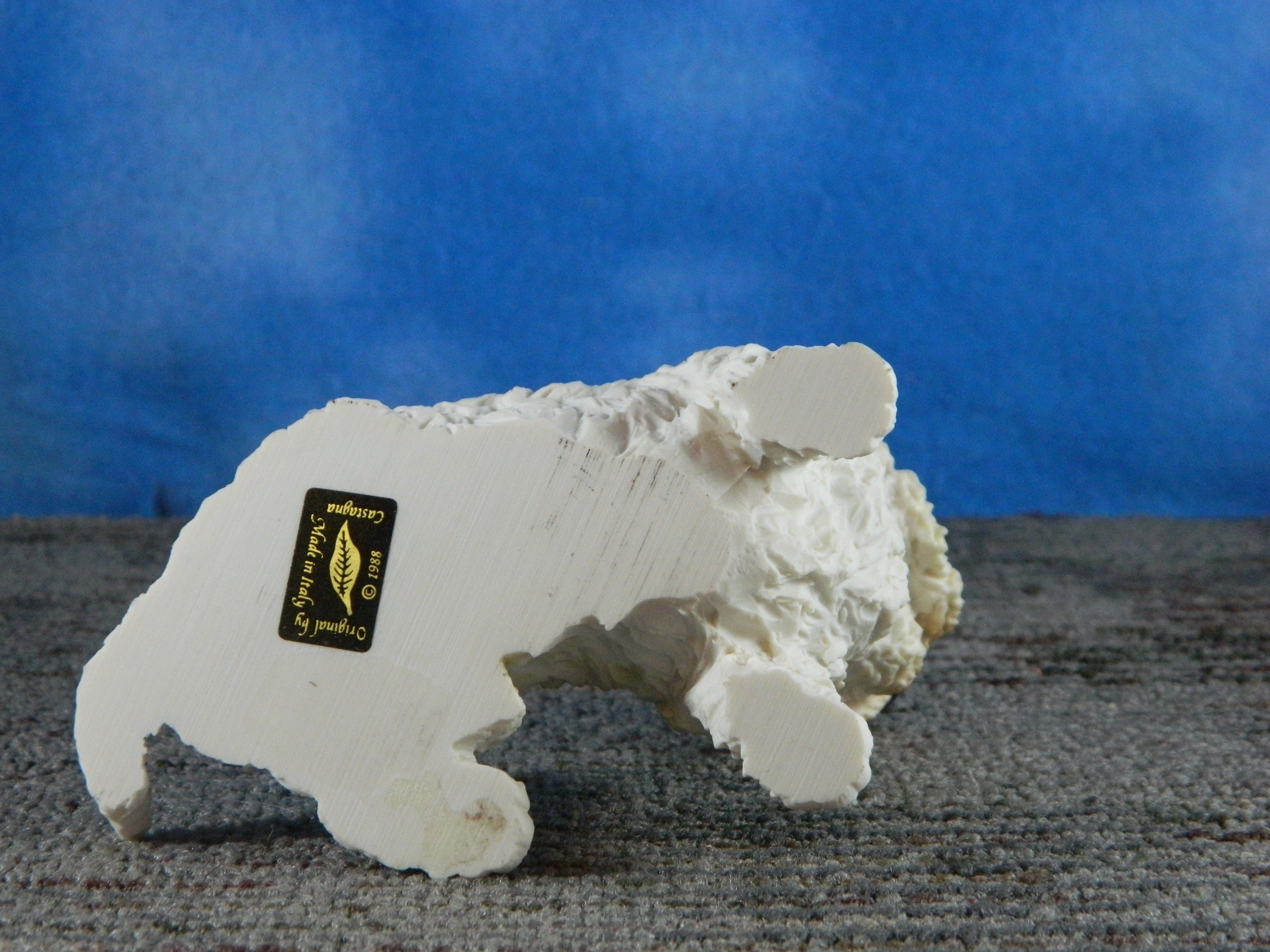 Castagna Italy Alabaster Sitting West Highland Terrier
