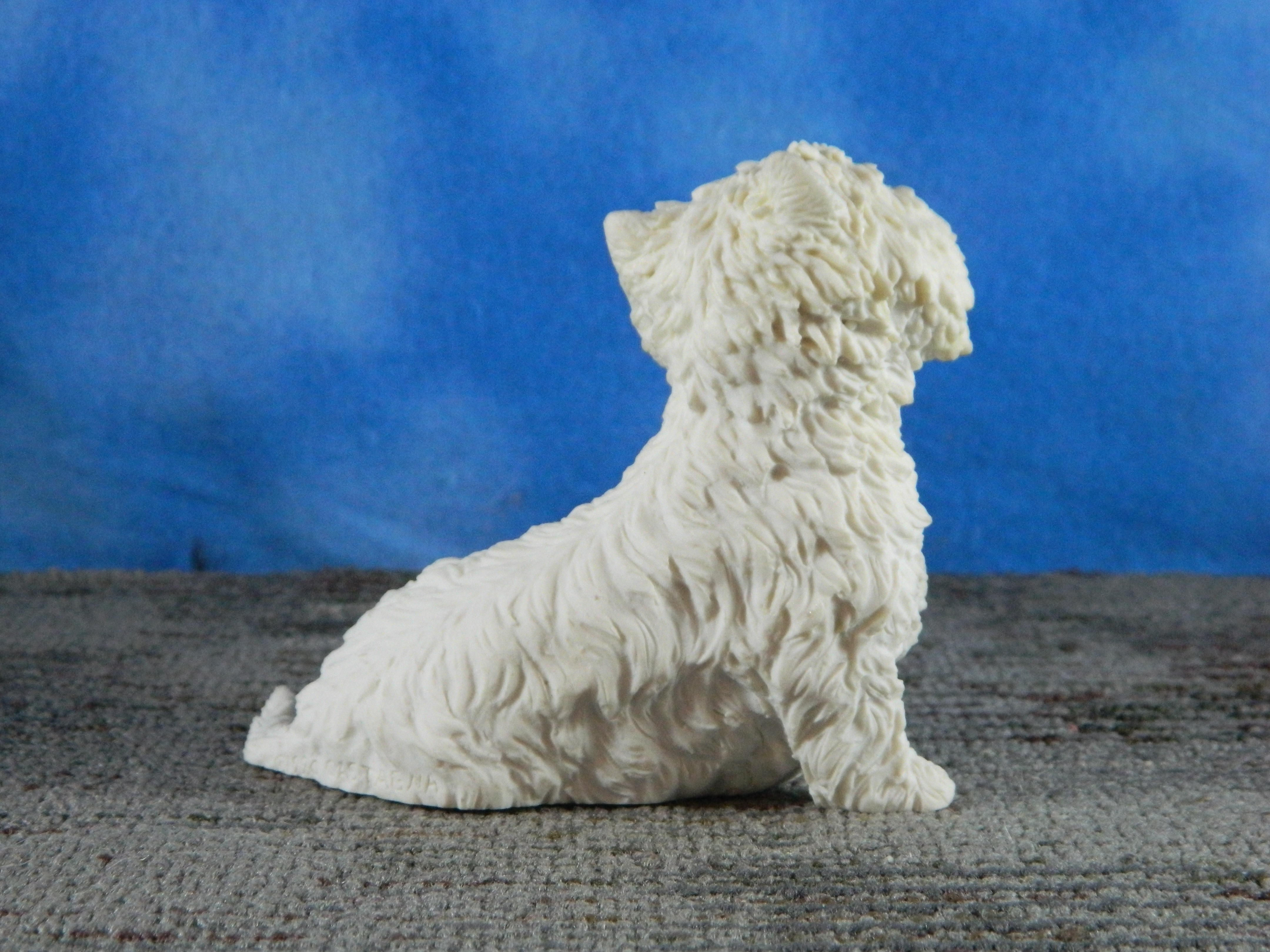 Castagna Italy Alabaster Sitting West Highland Terrier