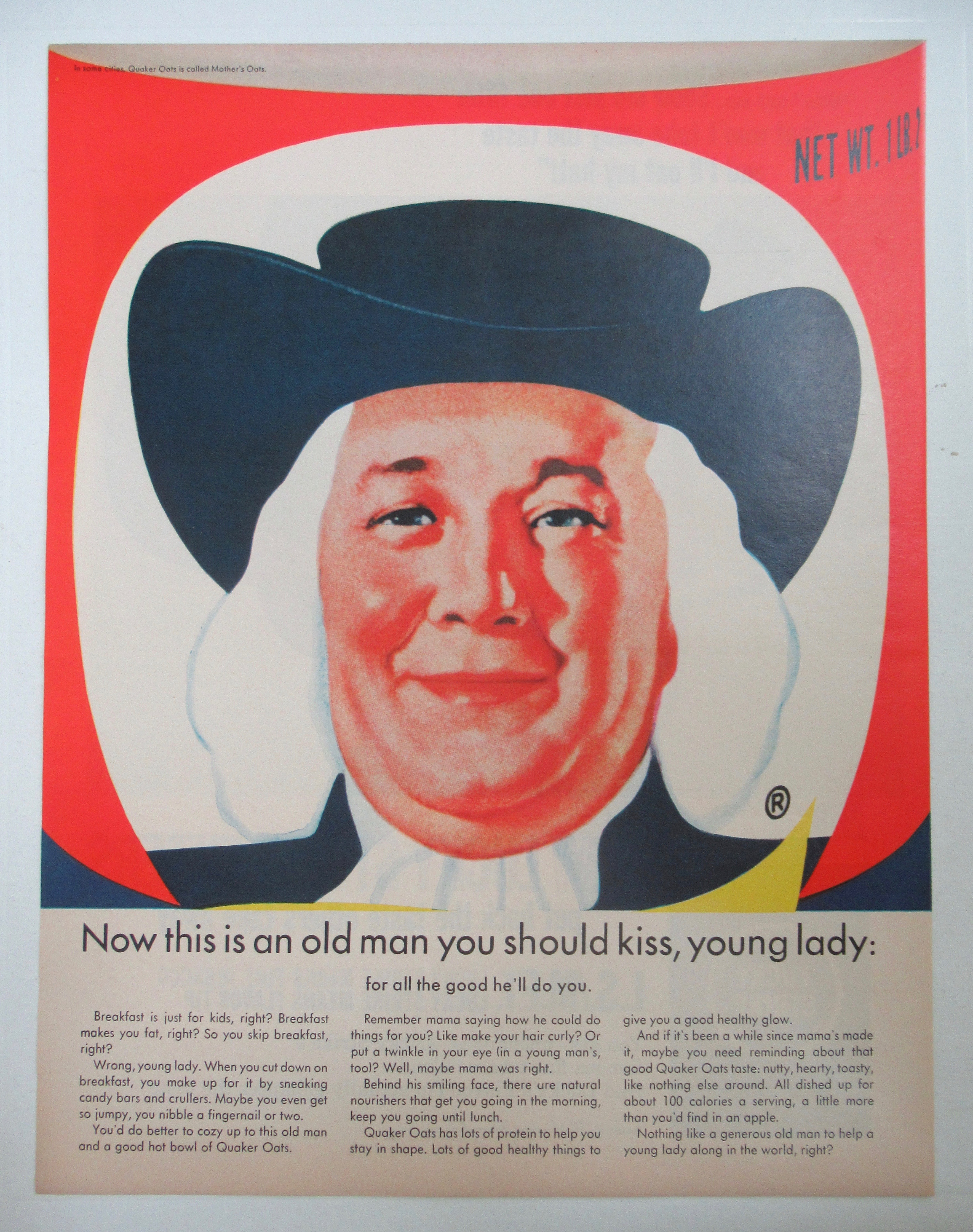 1965 Quaker Oats with the Quaker Oats Man