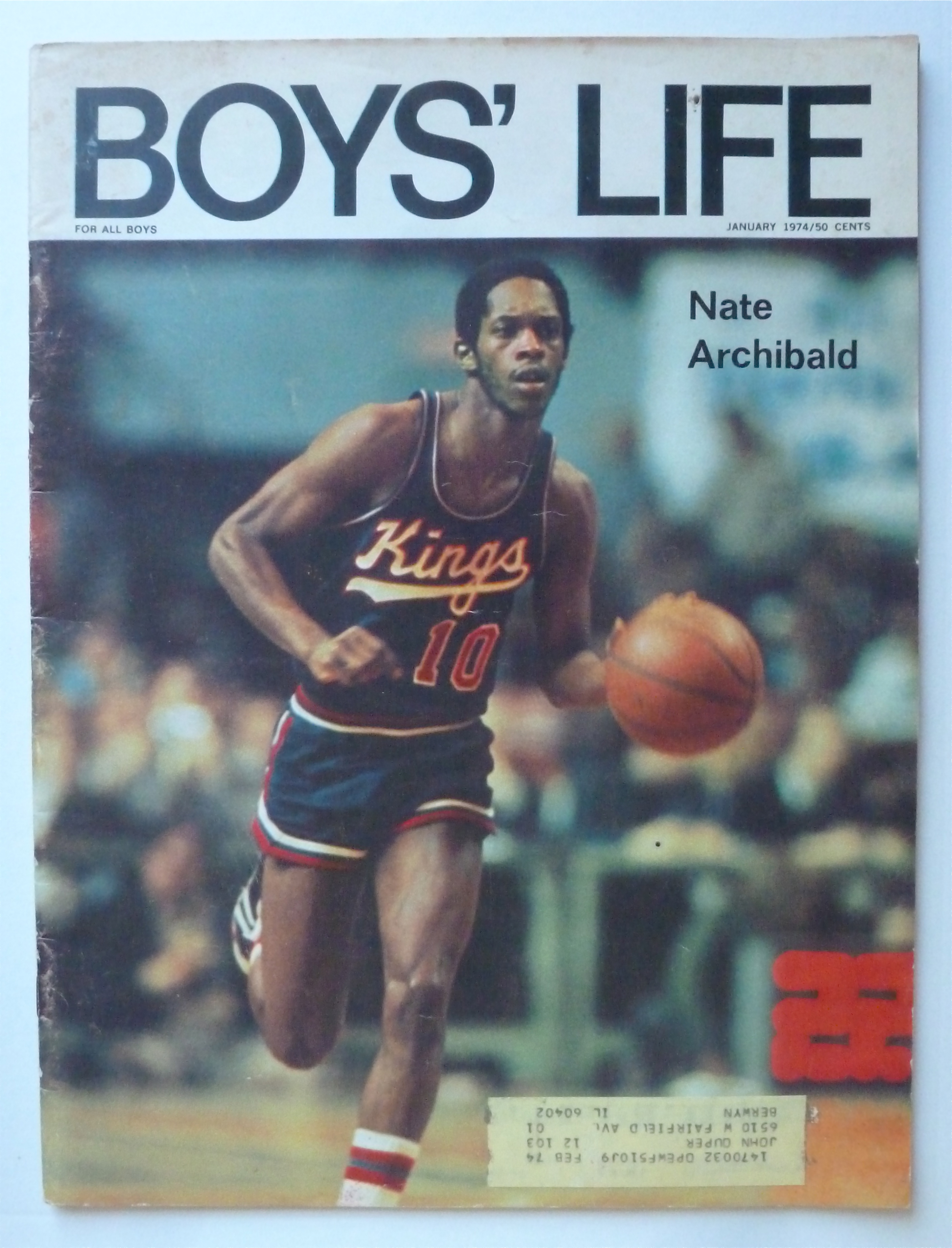Boys Life Magazine January 1974 Nate Archibald