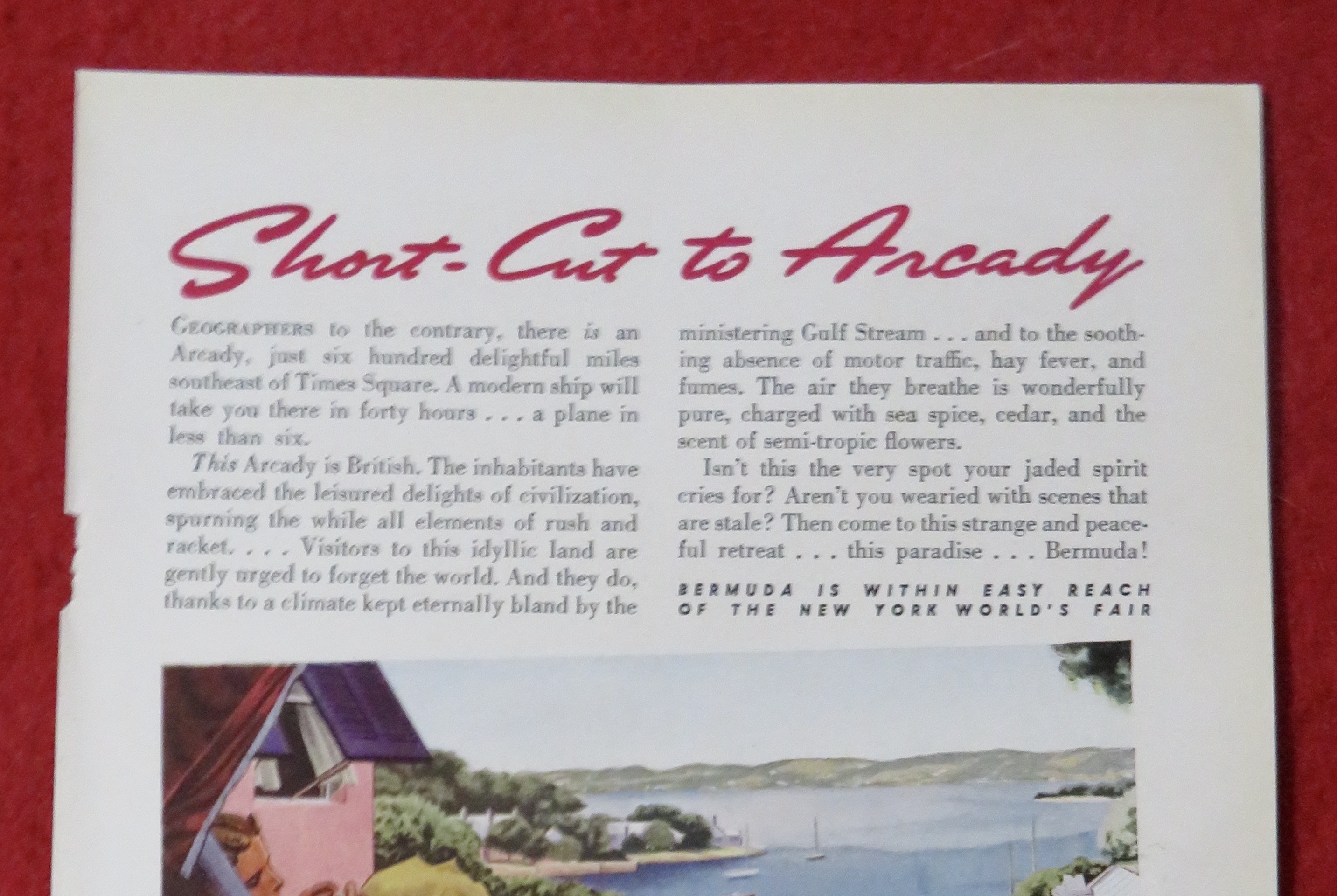 1939 Bermuda Pleasure Island with Short Cut To Arcady