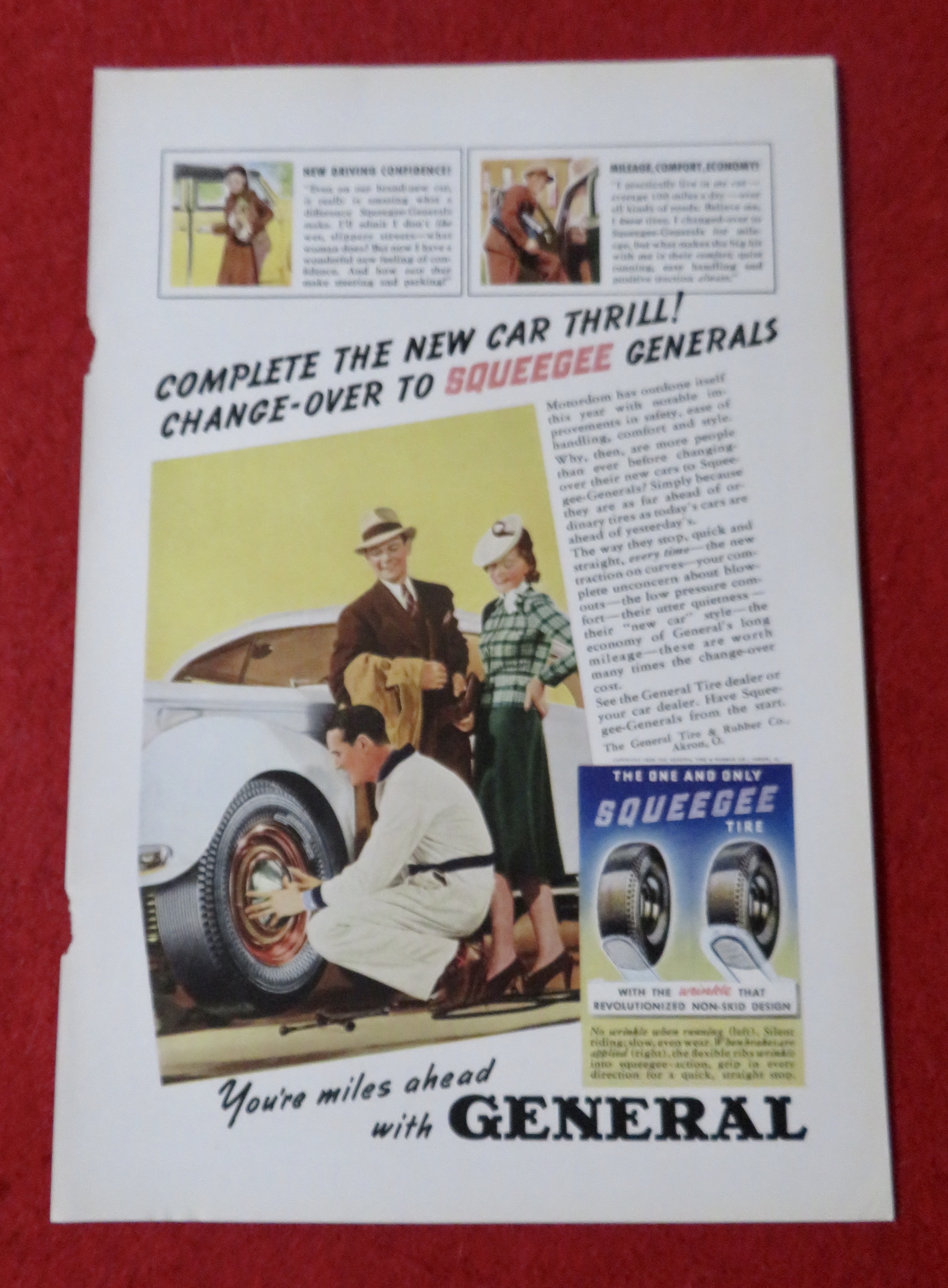 1939 General Tires with Man Changing a Tire