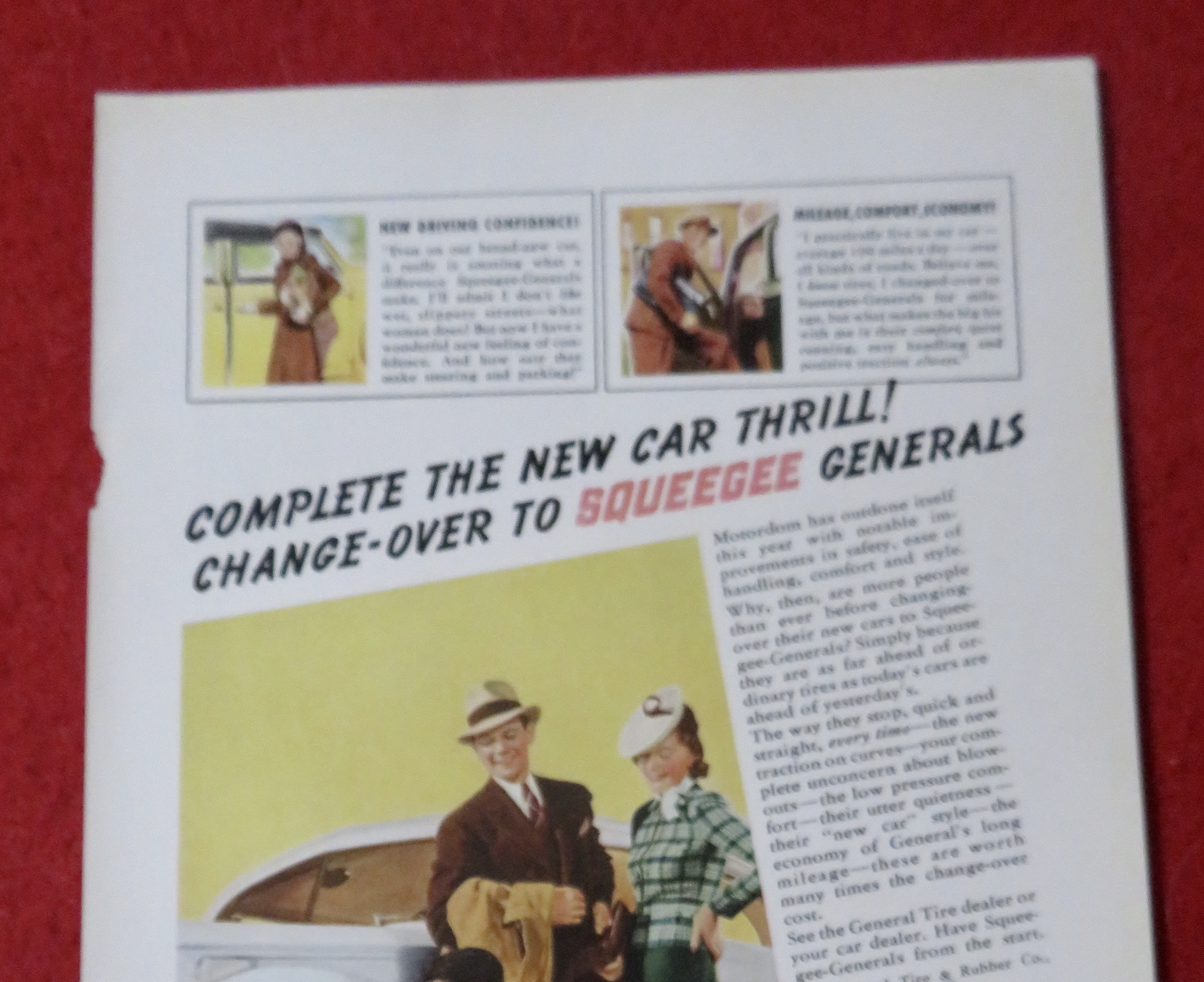 1939 General Tires with Man Changing a Tire
