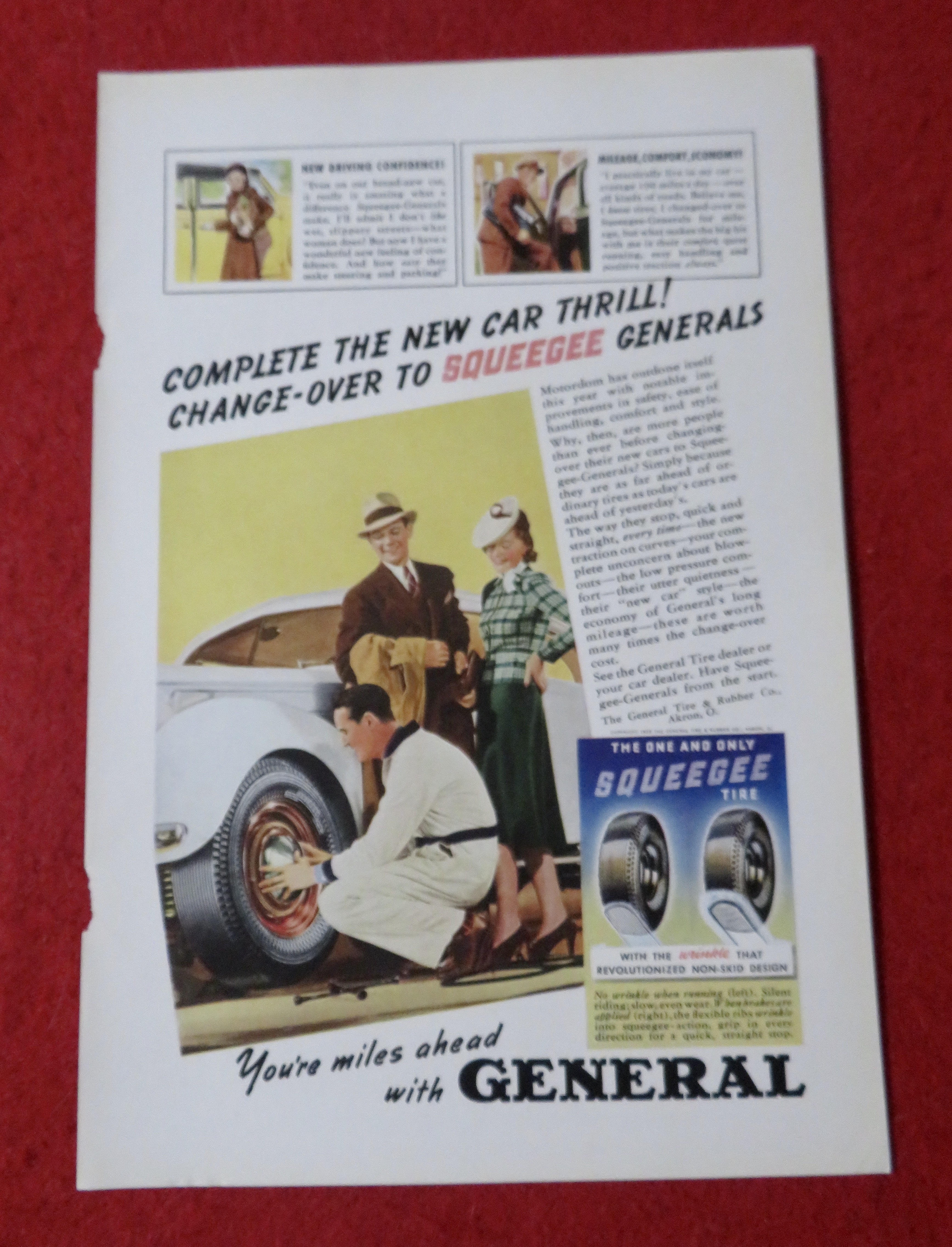 1939 General Tires with Man Changing a Tire