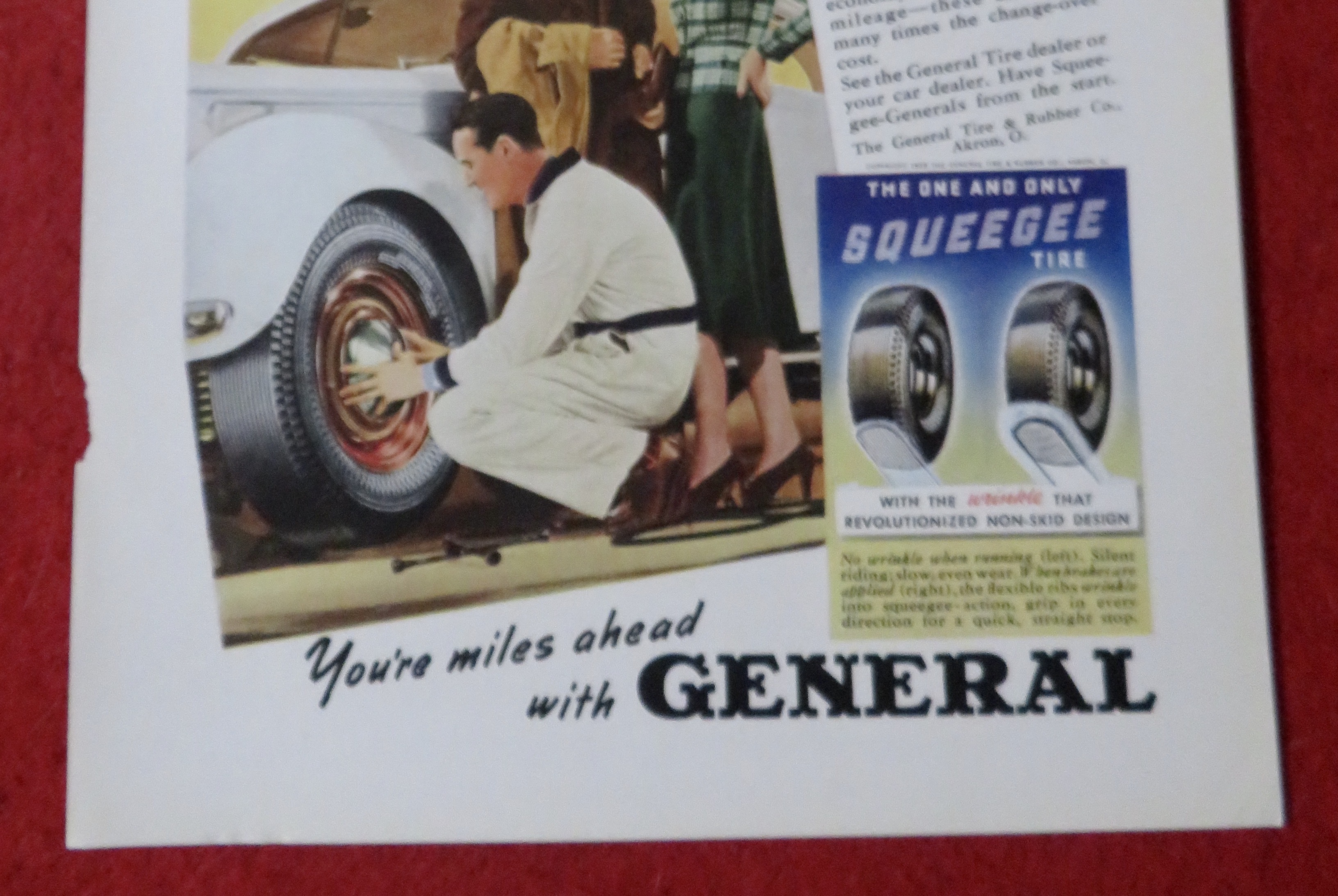 1939 General Tires with Man Changing a Tire