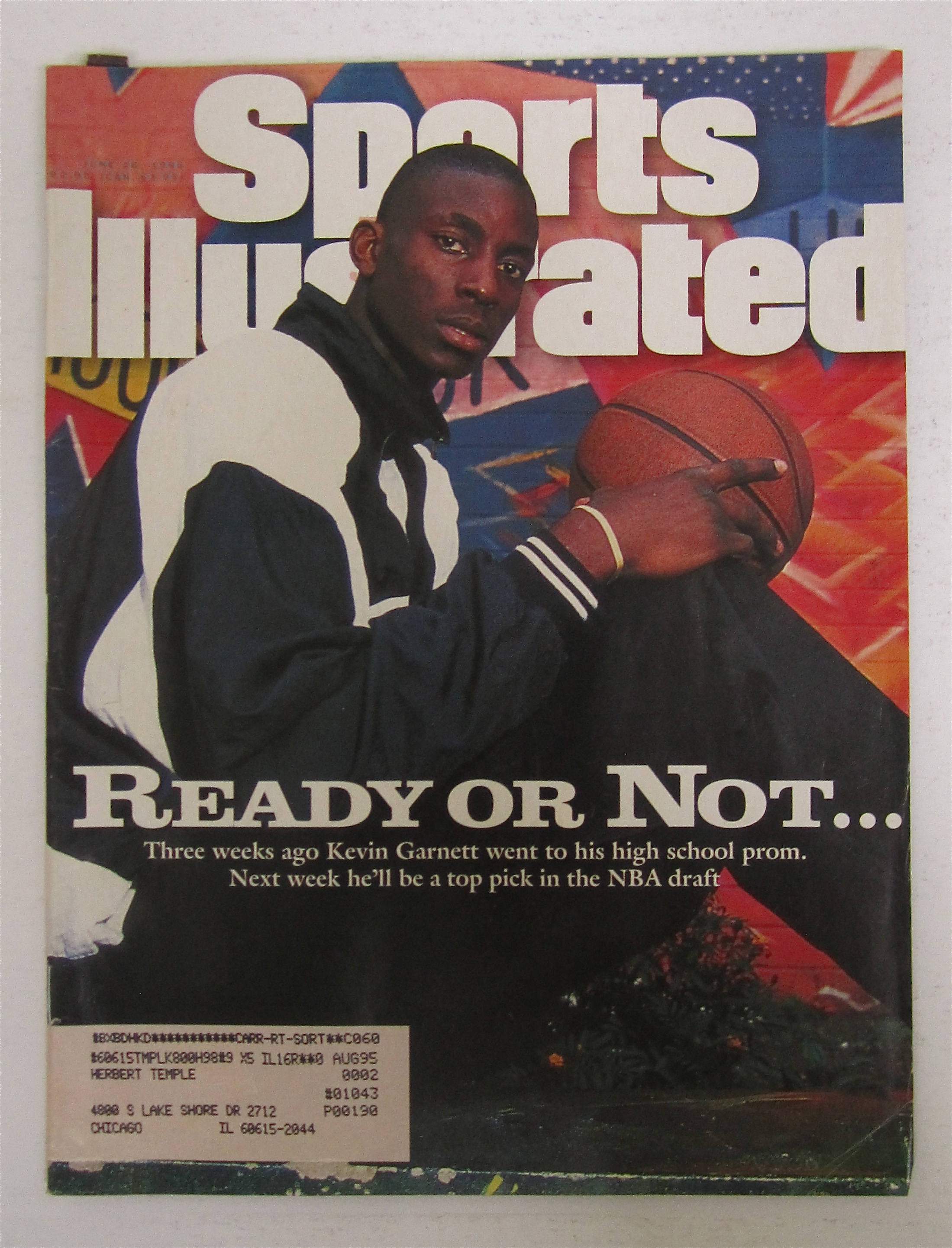 Sports Illustrated Magazine-June 26, 1995-Kevin Garnett