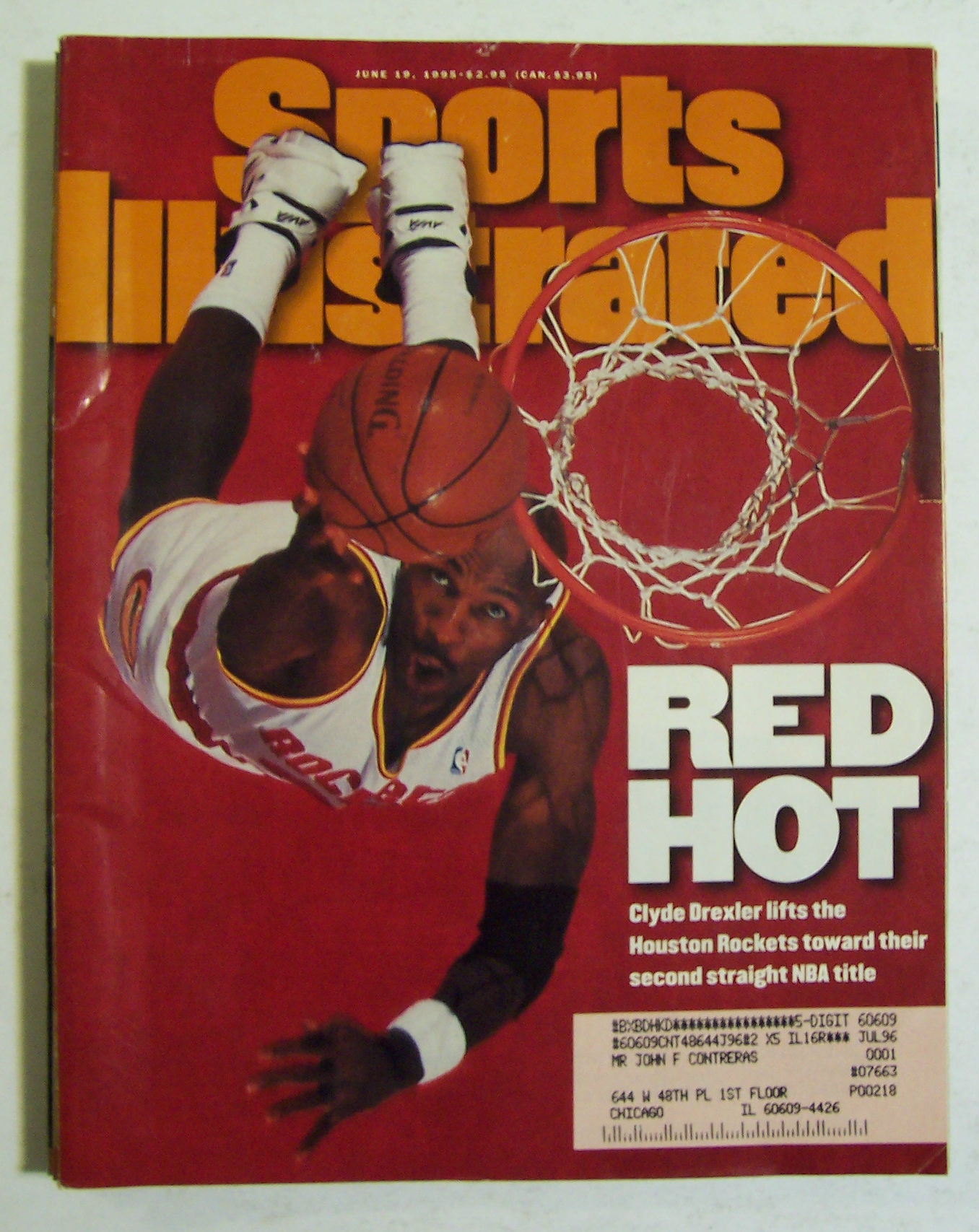 Sports Illustrated Magazine-June 19, 1995-Clyde Drexler