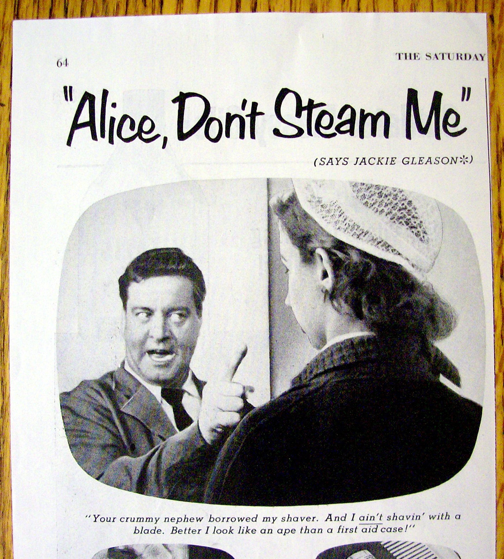 1953 Schick 20 with Jackie Gleason