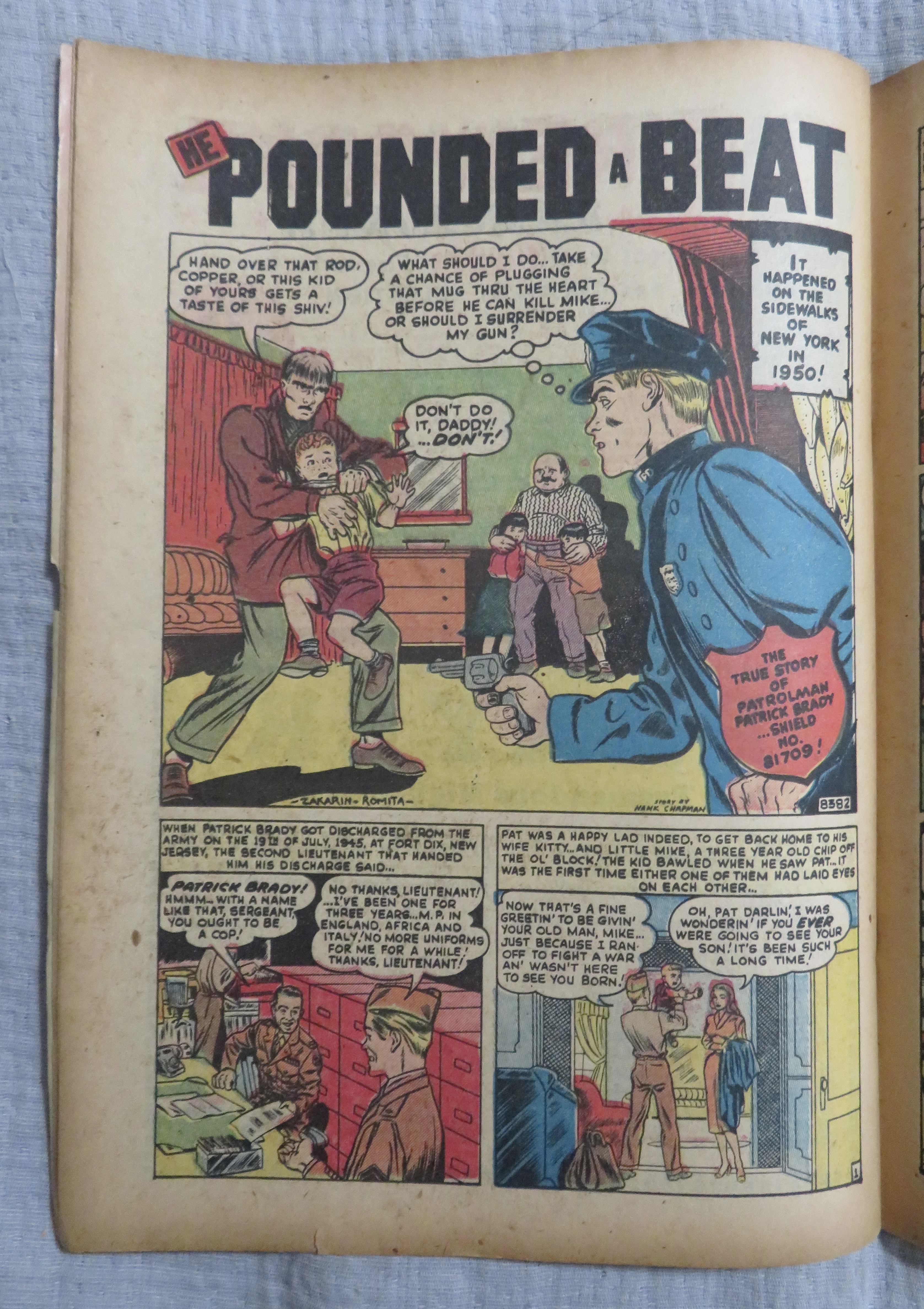 Crime Exposed Comic August 1951 Death Of Duke Simms