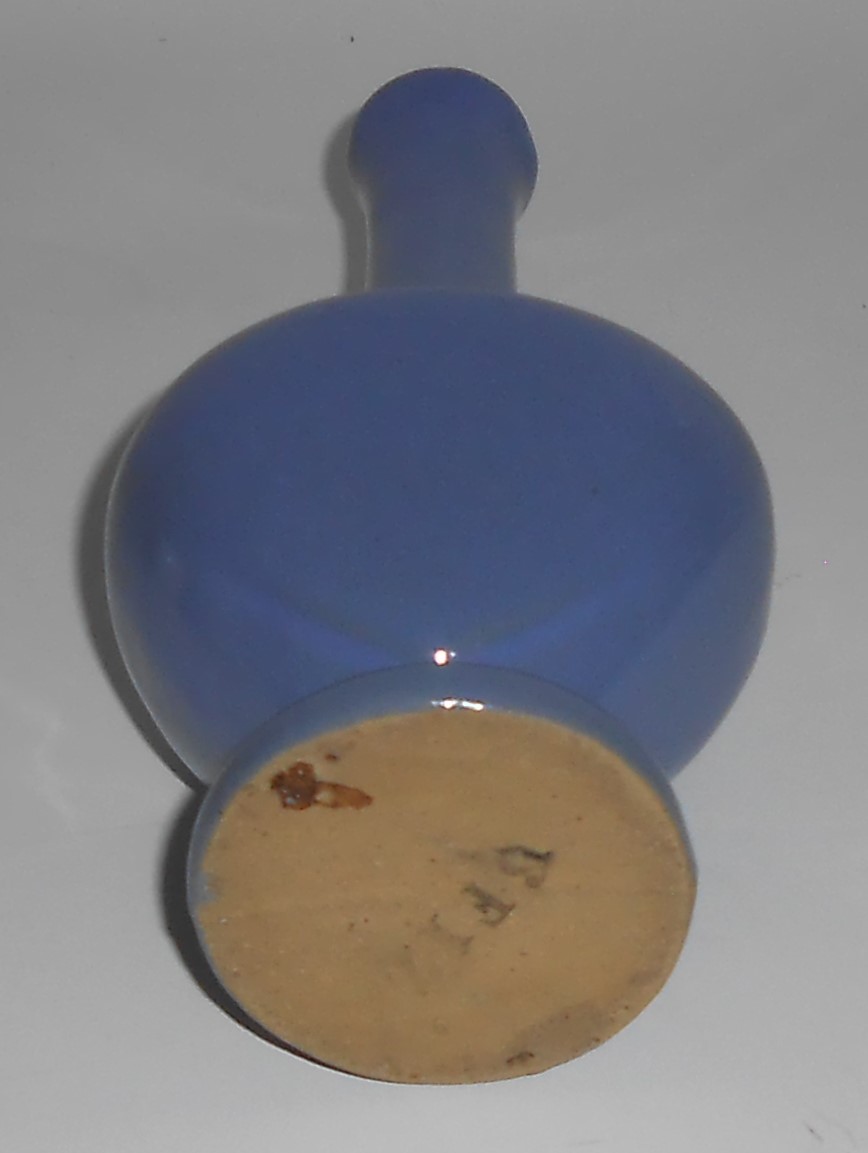 Zanesville Stoneware Pottery Delph Perfume Bottle