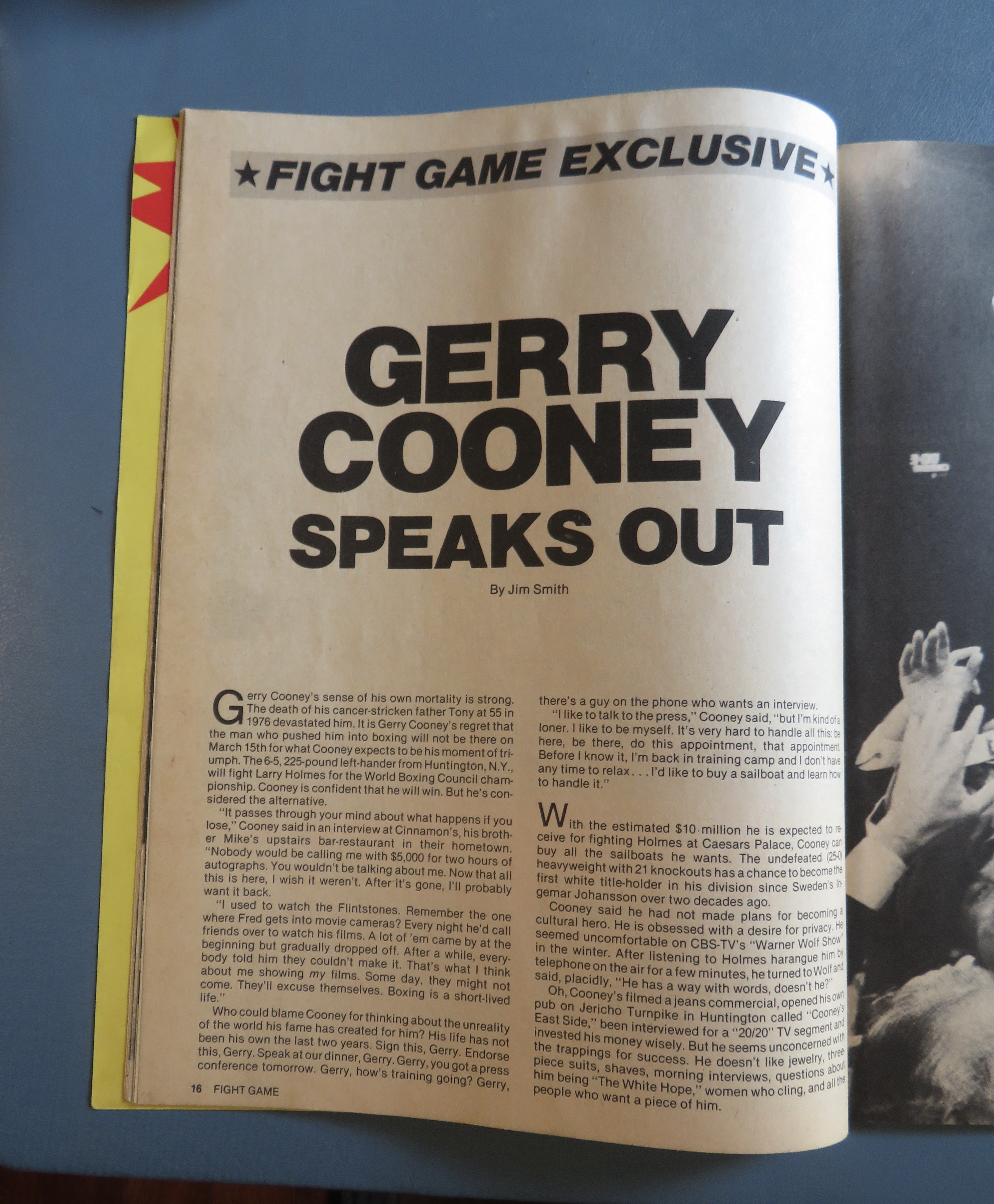 Fight Game Magazine May 1982 Cooney Holmes War