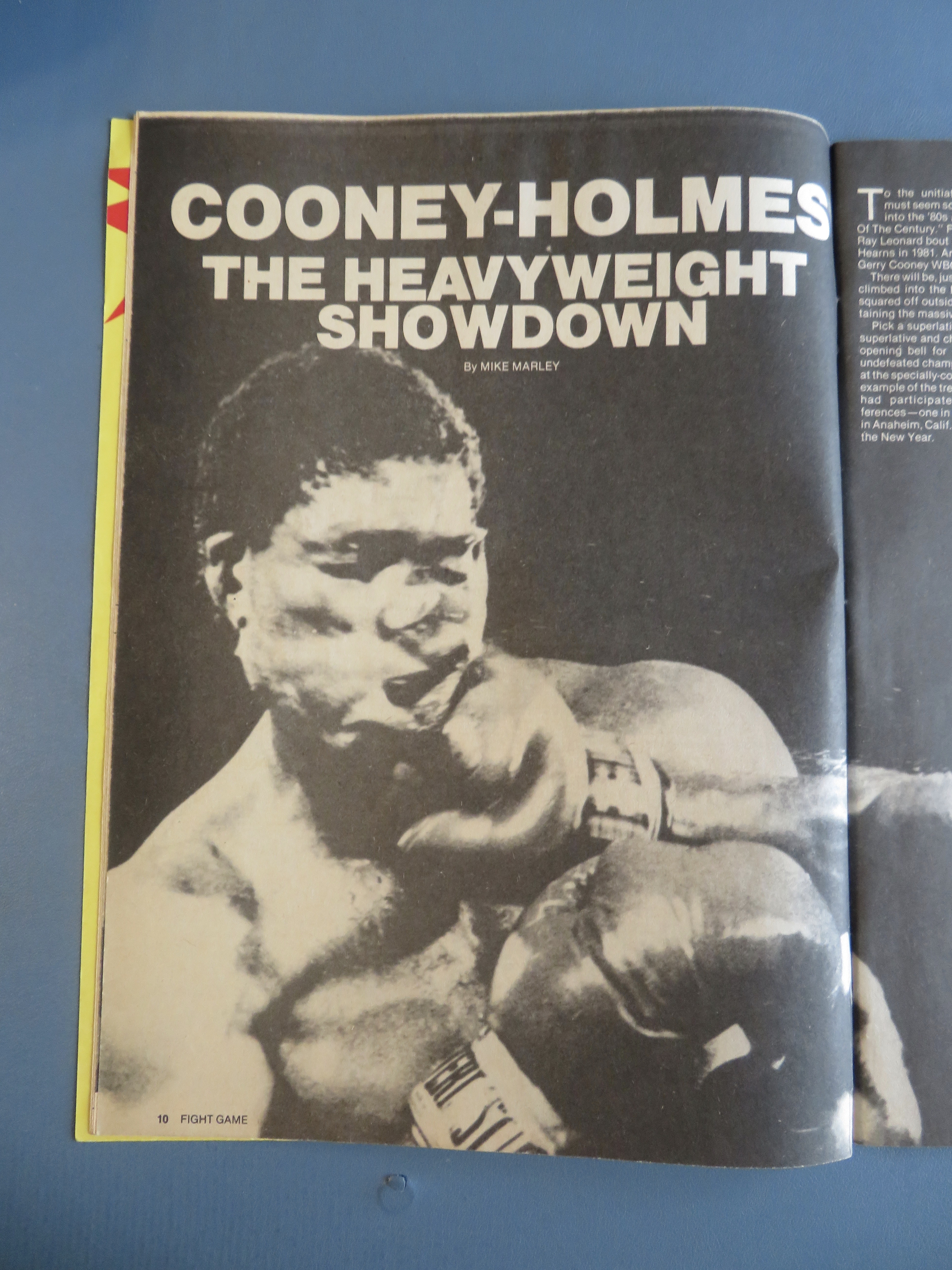 Fight Game Magazine May 1982 Cooney Holmes War