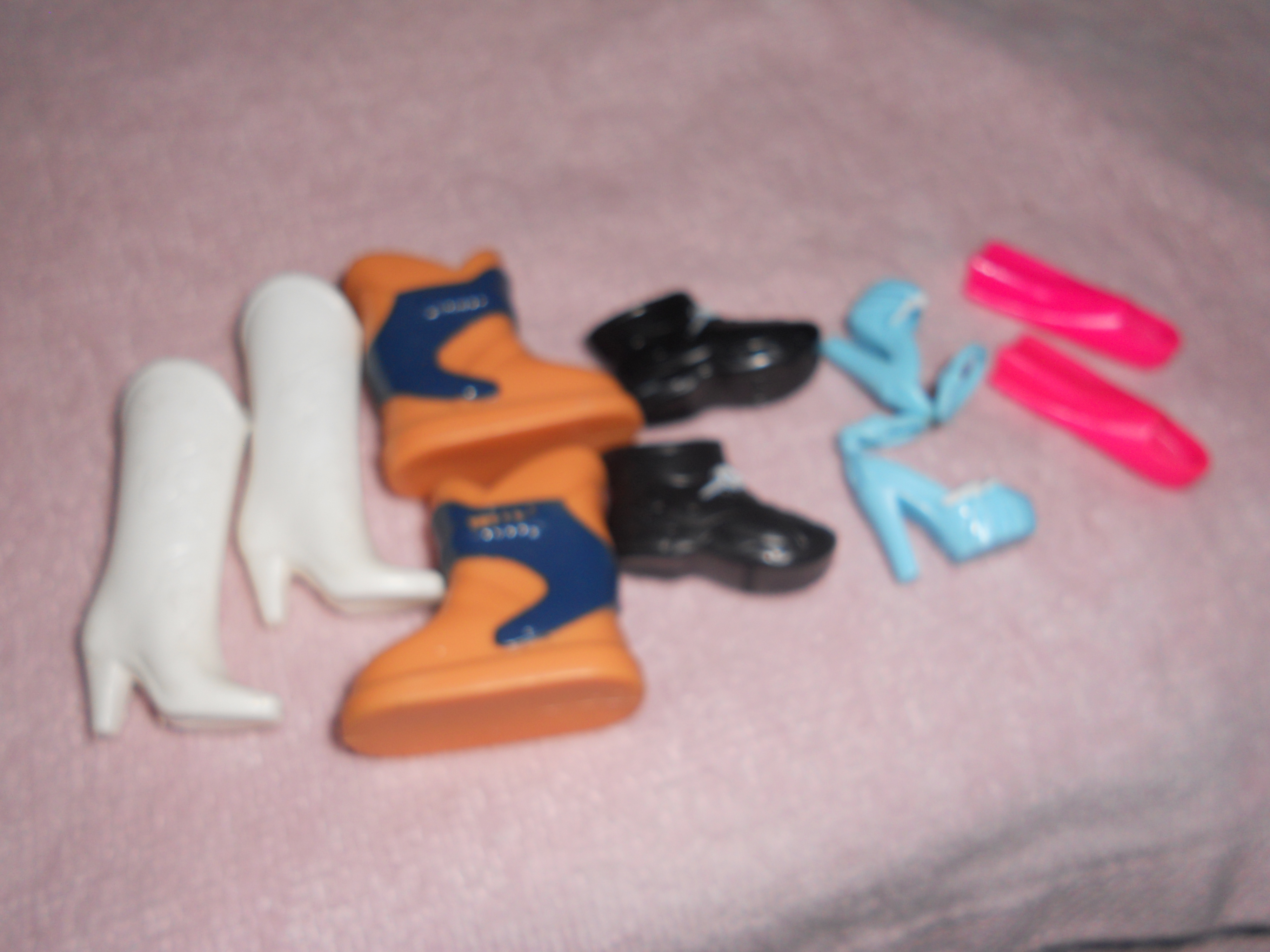 Barbie Doll Shoes Lot of 5 Pair