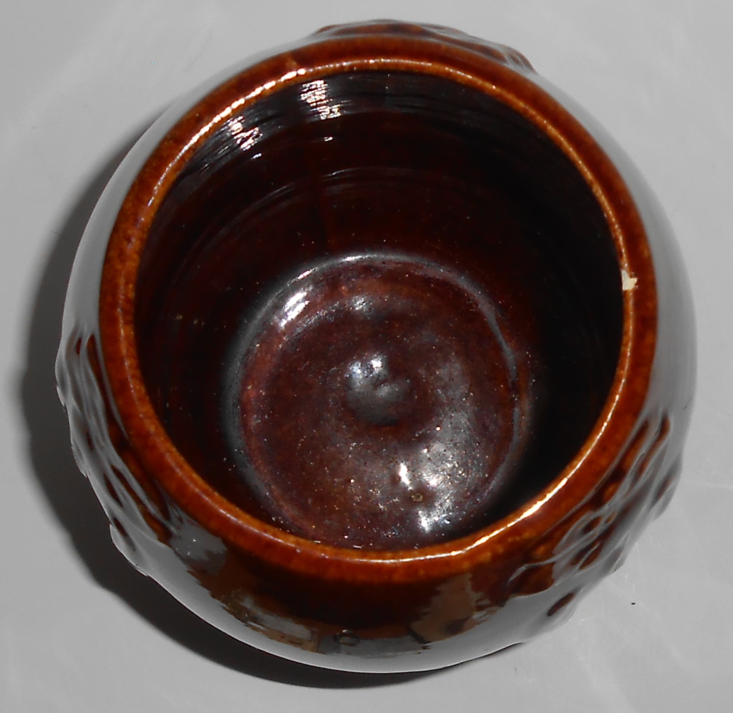 Zanesville Stoneware Pottery Gloss Brown #101 Vase