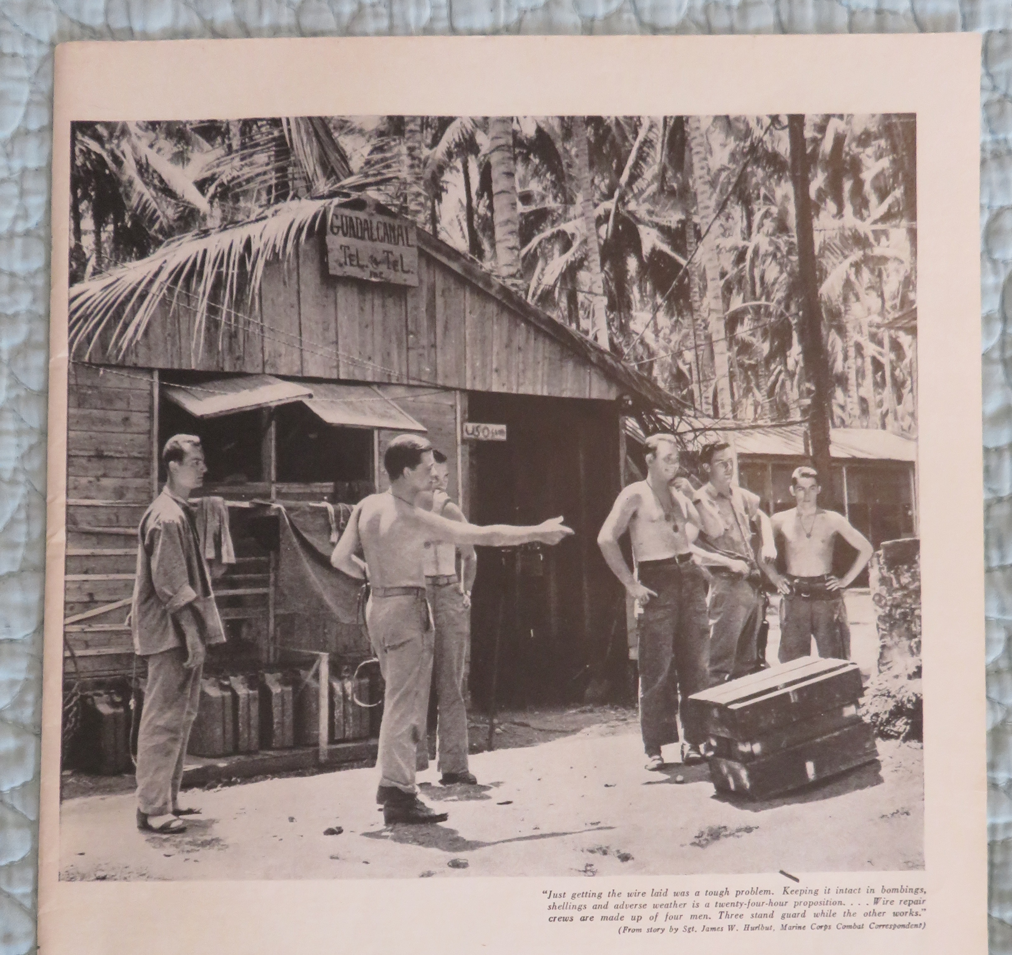 1943 Bell Telephone with Telephone Exchange Guadalcanal
