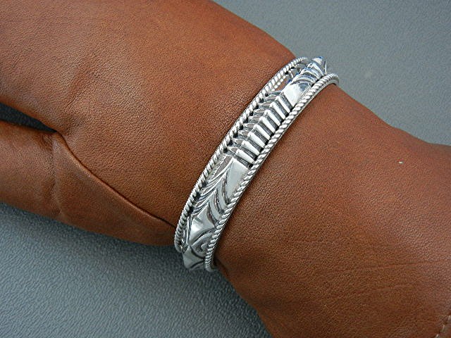 ARTIE YELLOWHORSE Sterling Silver Bracelet