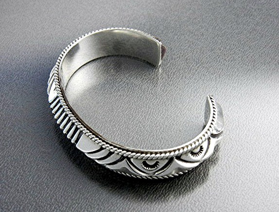 ARTIE YELLOWHORSE Sterling Silver Bracelet