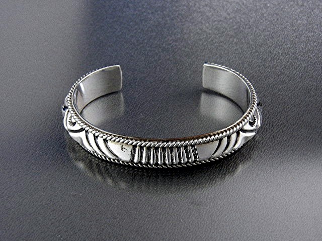 ARTIE YELLOWHORSE Sterling Silver Bracelet