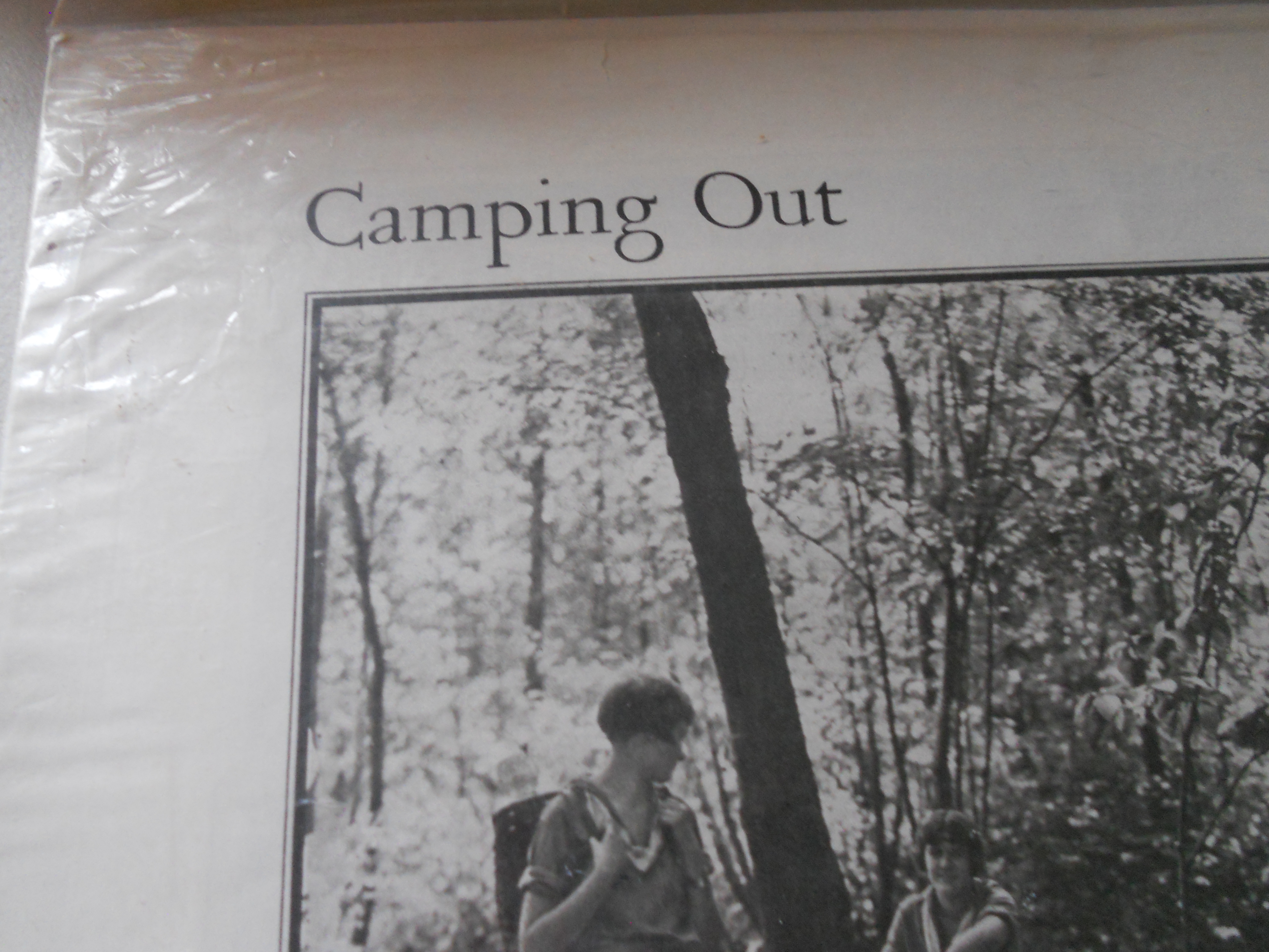Camping Out Girl Scouts Ad