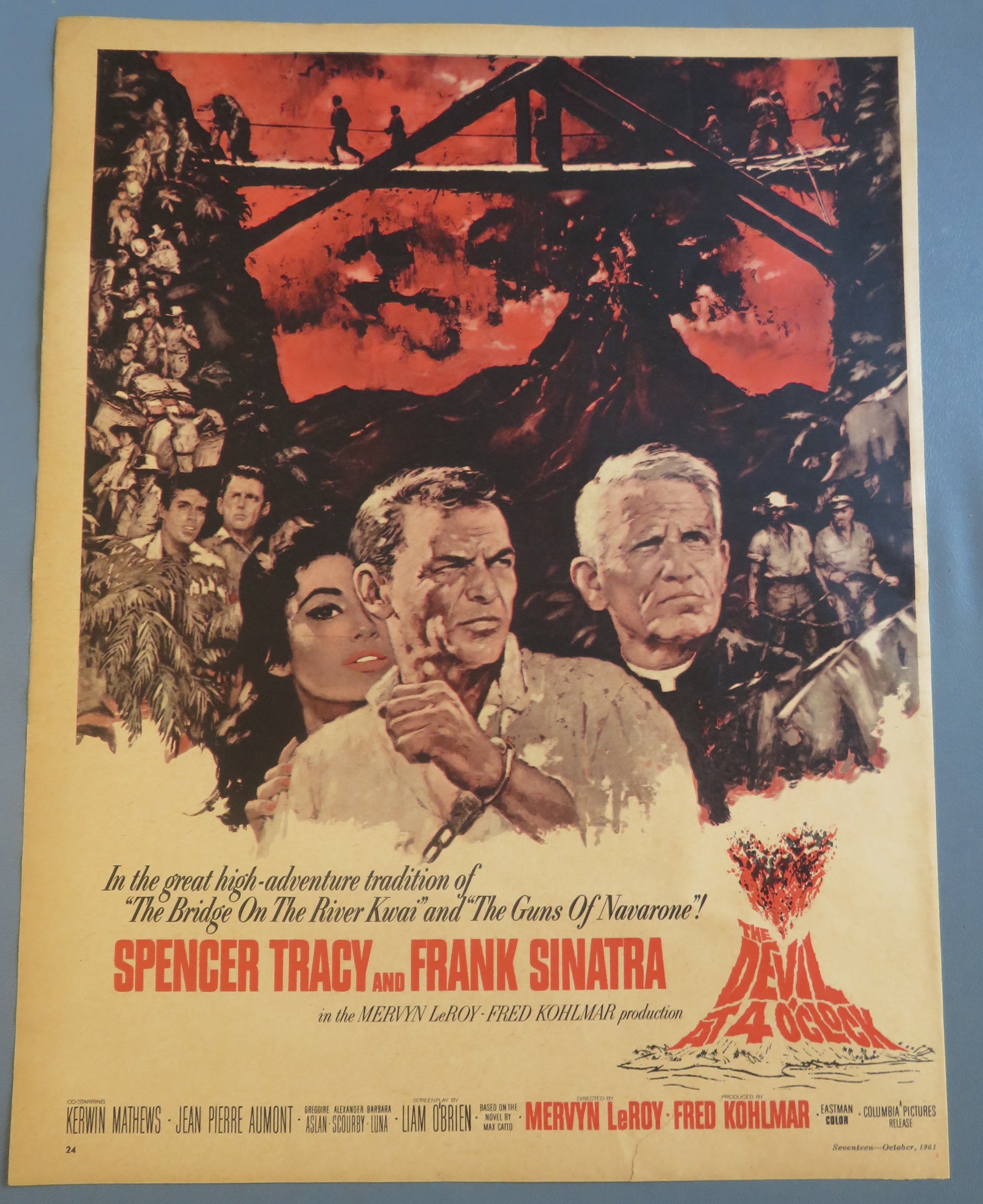 1961 The Devil At 4 O' Clock with S. Tracy & F. Sinatra