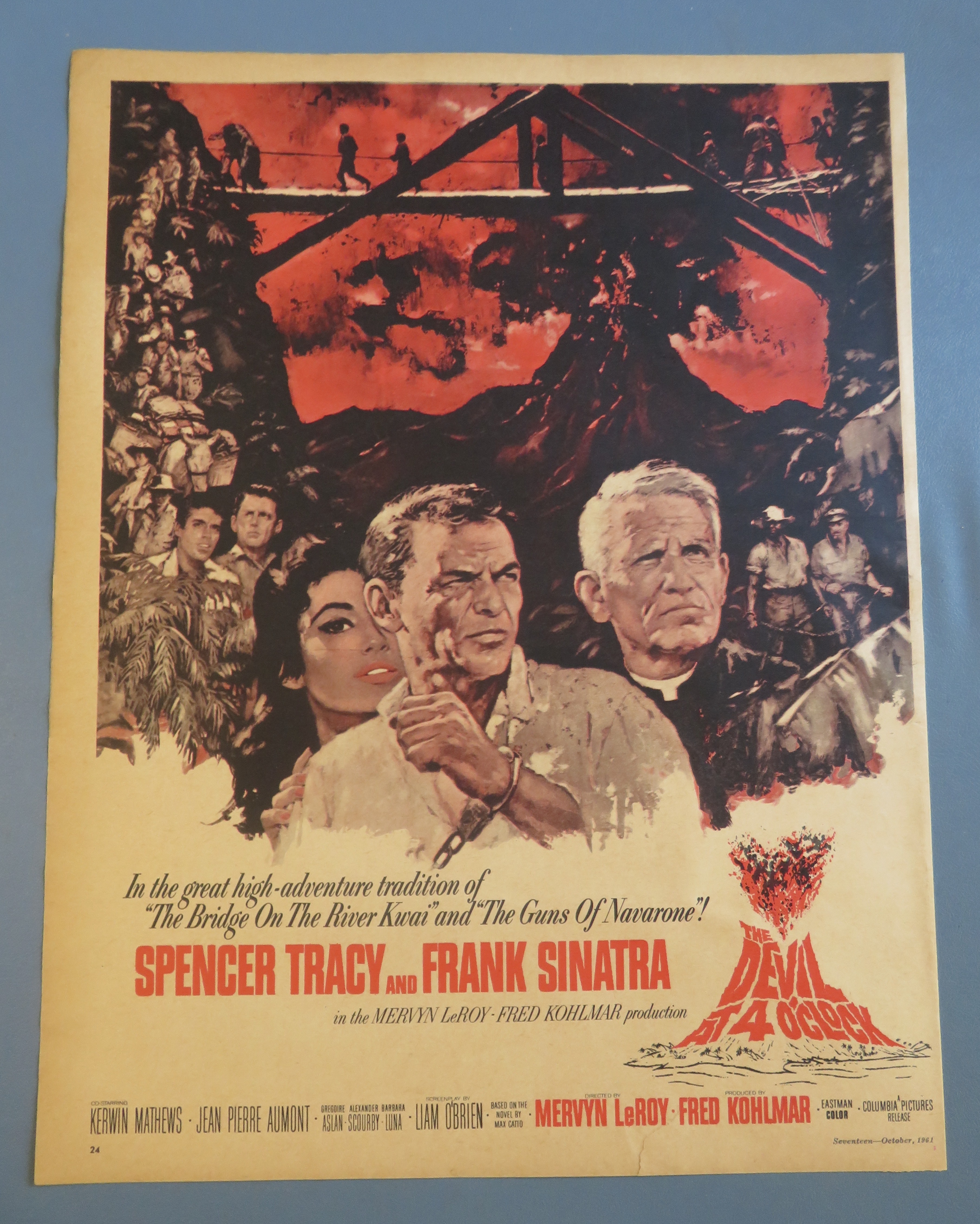 1961 The Devil At 4 O' Clock with S. Tracy & F. Sinatra