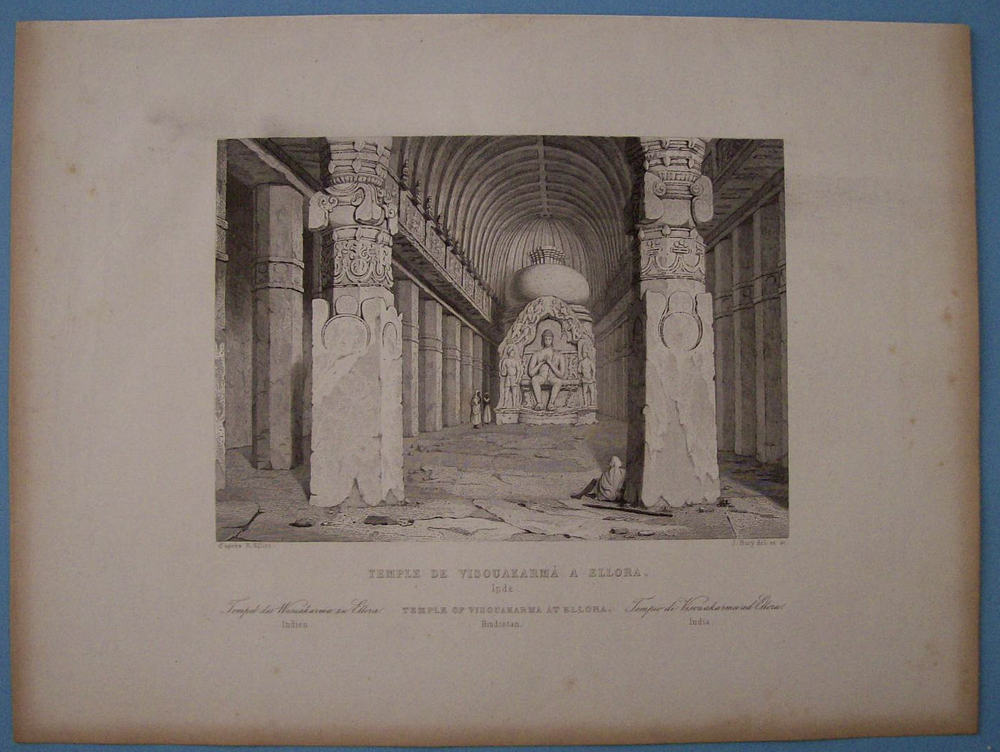 Temple De Visouakarma A Ellora