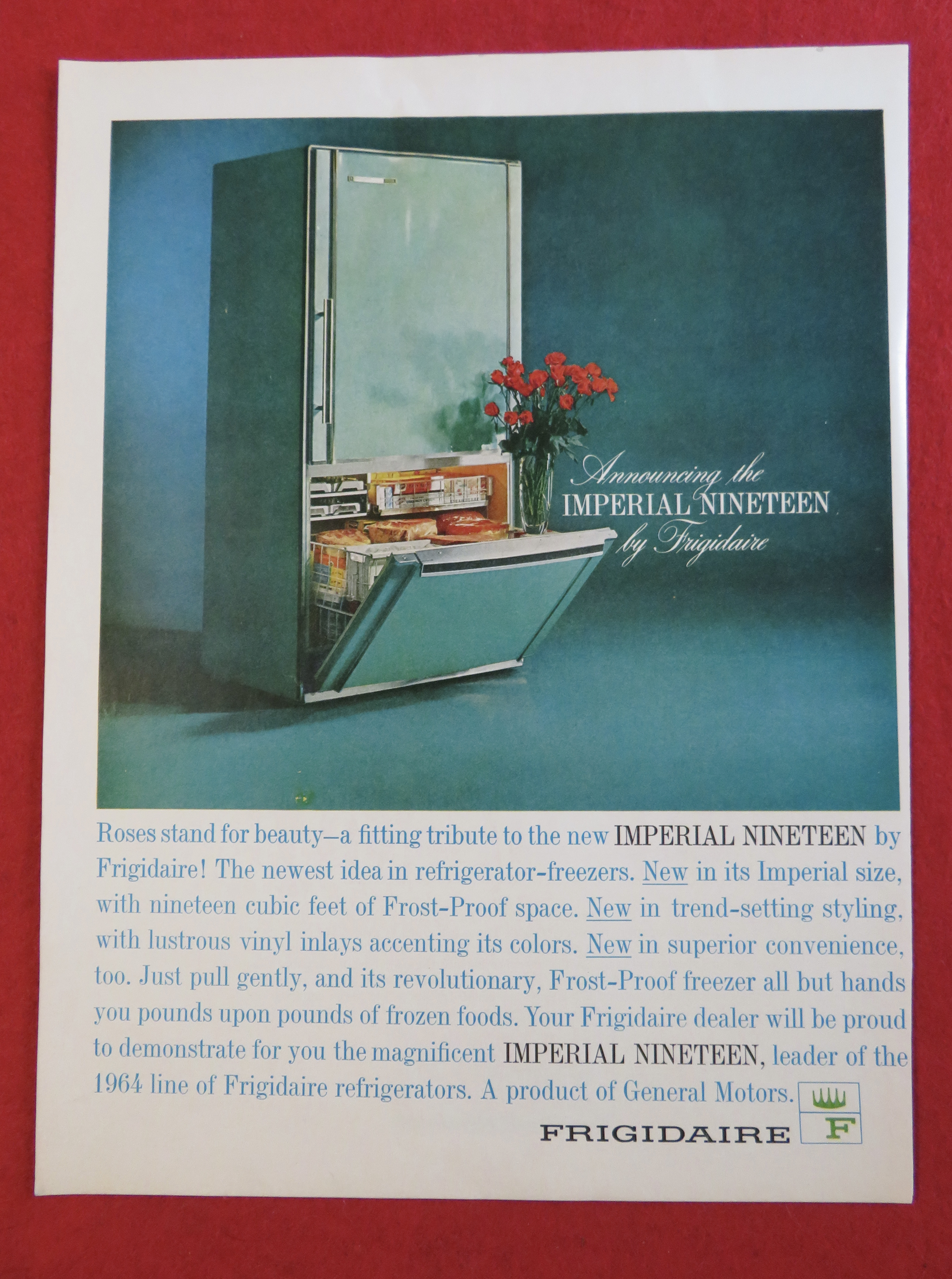 1963 Frigidaire with the Imperial Nineteen Frigidaire