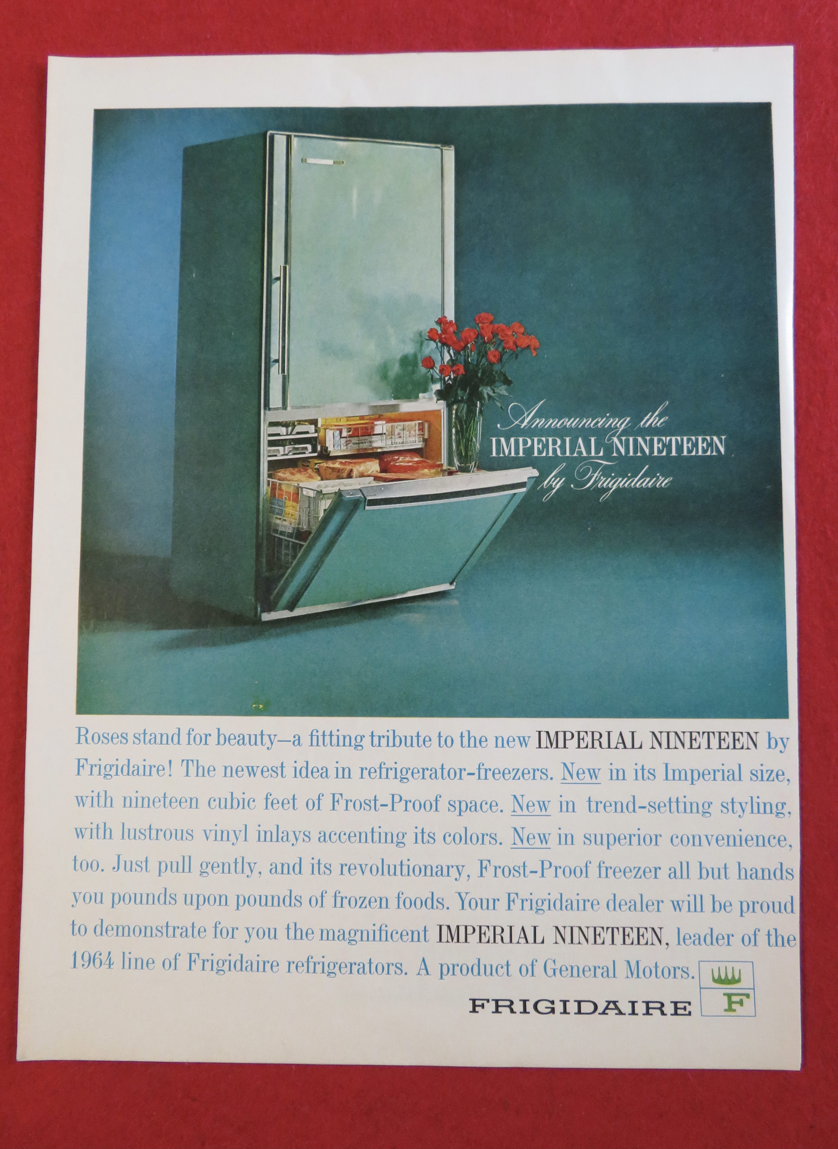 1963 Frigidaire with the Imperial Nineteen Frigidaire