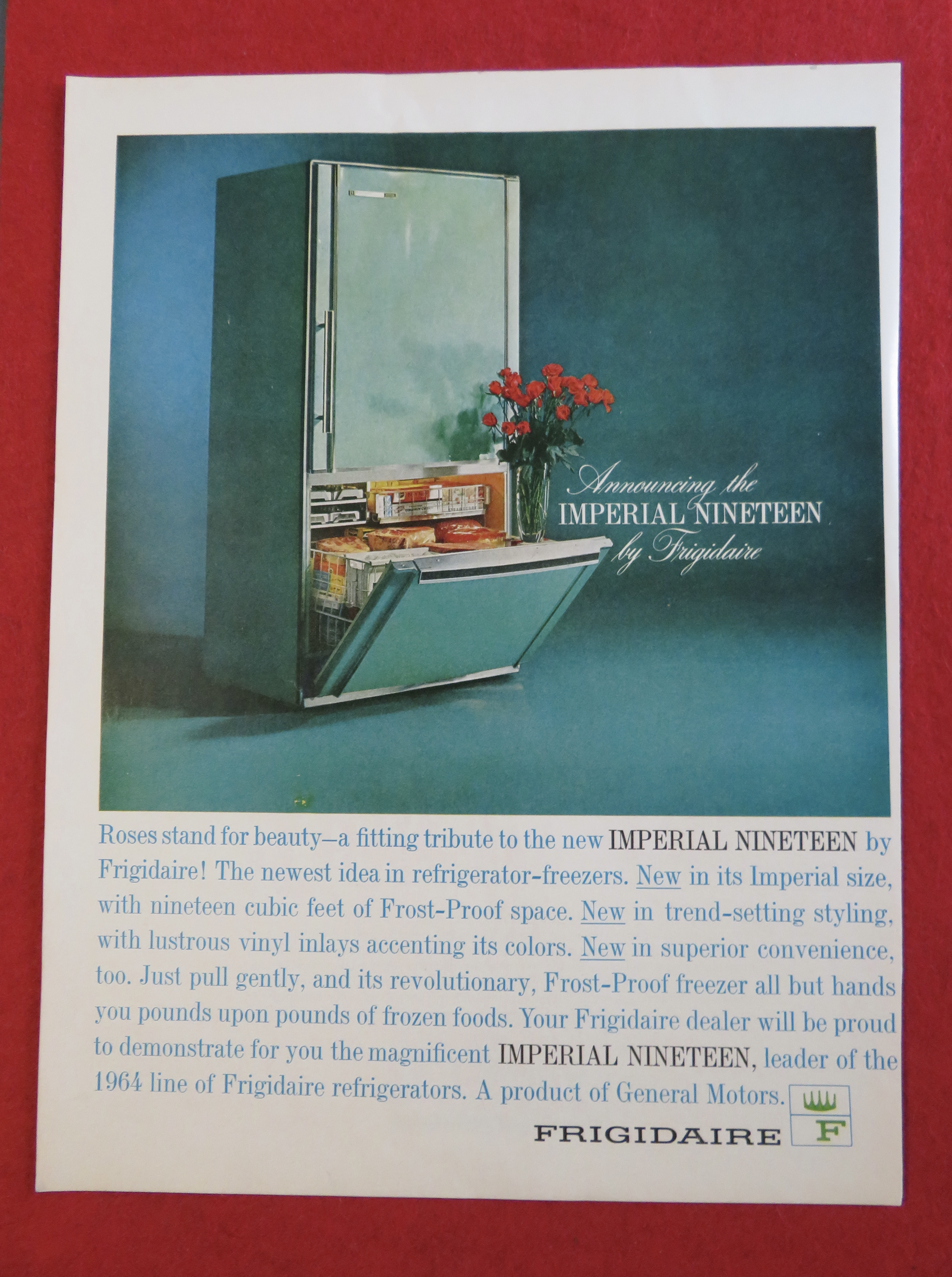1963 Frigidaire with the Imperial Nineteen Frigidaire