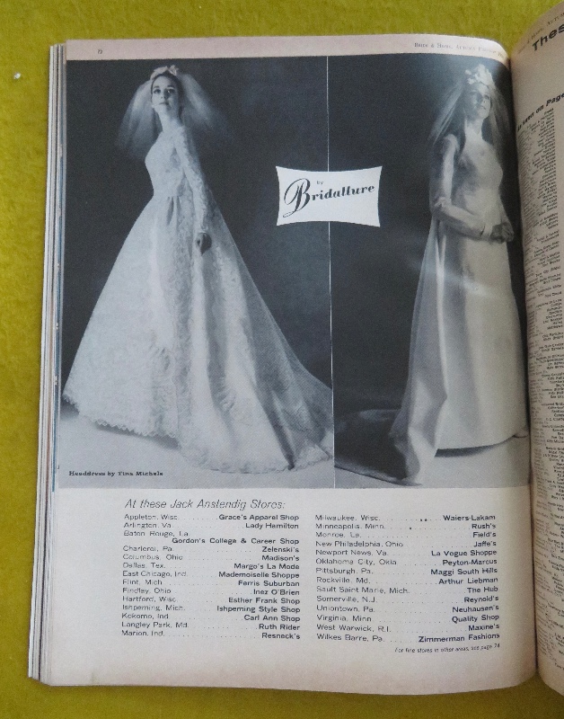 Bride & Home Magazine Autumn 1968 Wedding Dresses