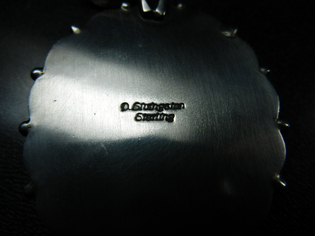 Darren Livingston Sterling Silver Turquoise Pendant Nav