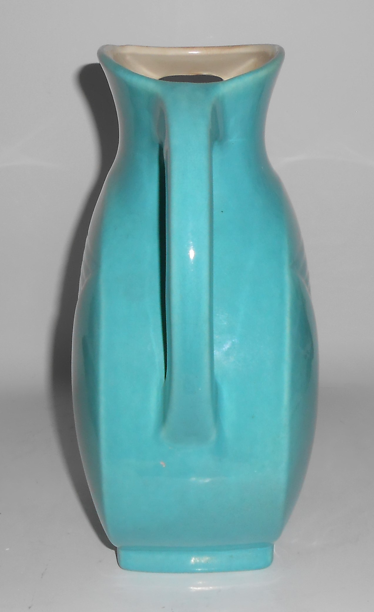 Red Wing Pottery Cobalt Fondoso Turquoise / White Ice L