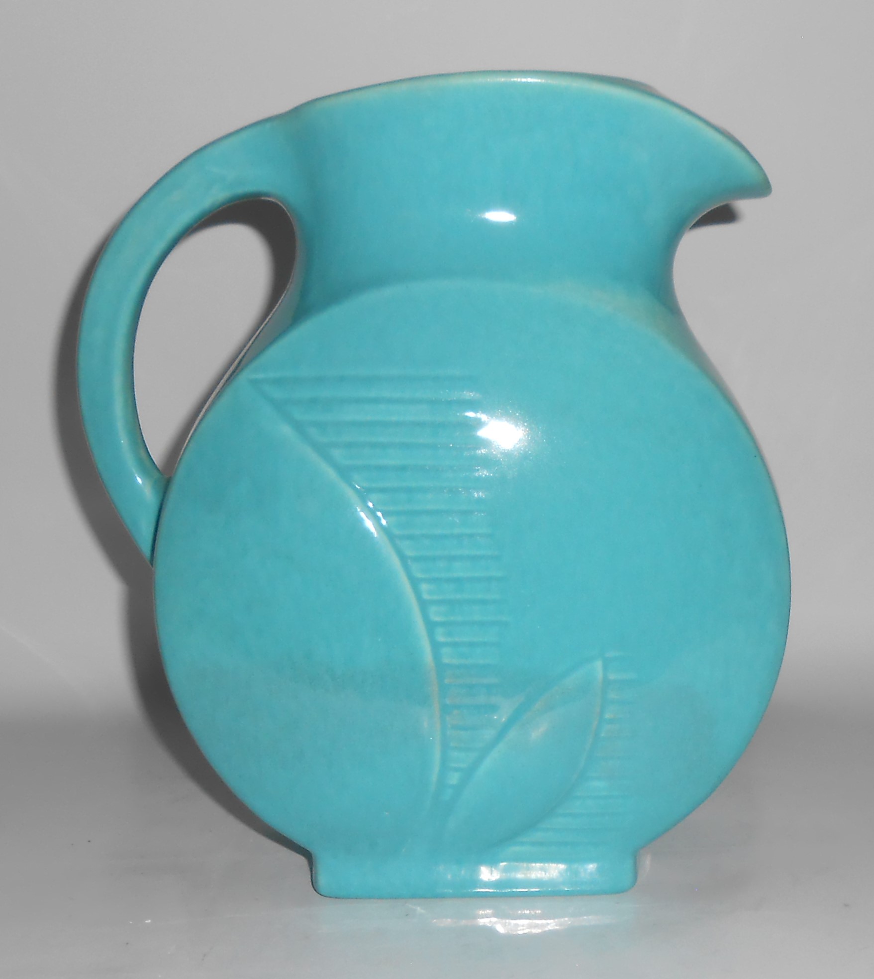 Red Wing Pottery Cobalt Fondoso Turquoise / White Ice L