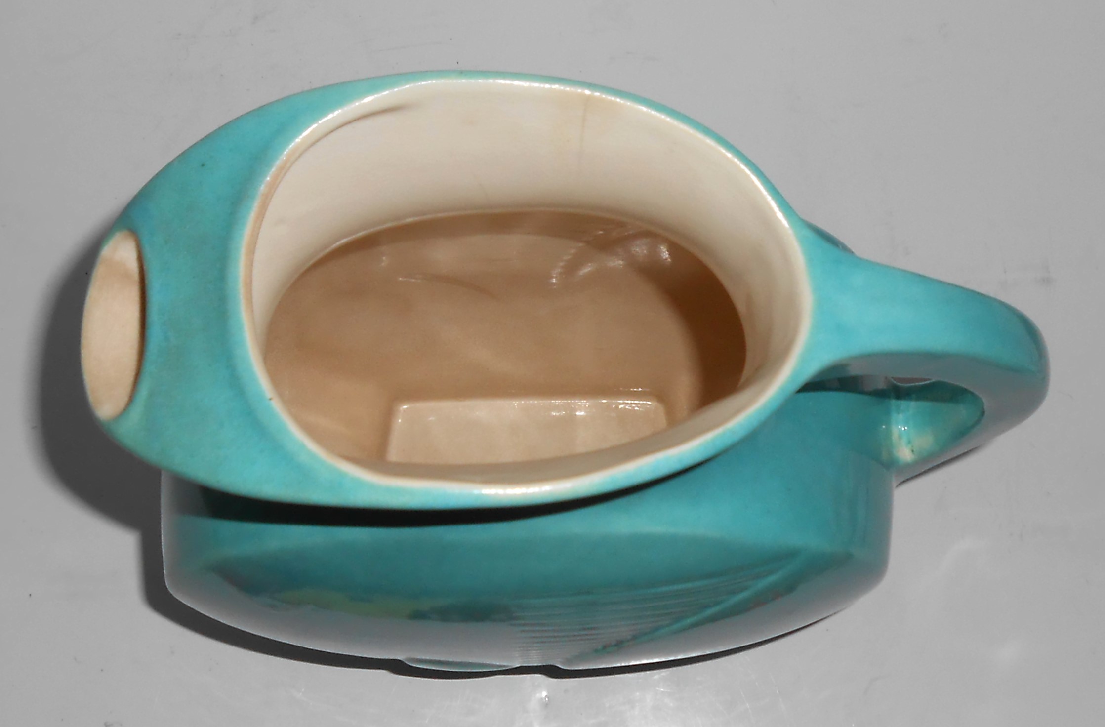 Red Wing Pottery Cobalt Fondoso Turquoise / White Ice L