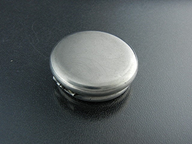 Pill Box Silver Flowers