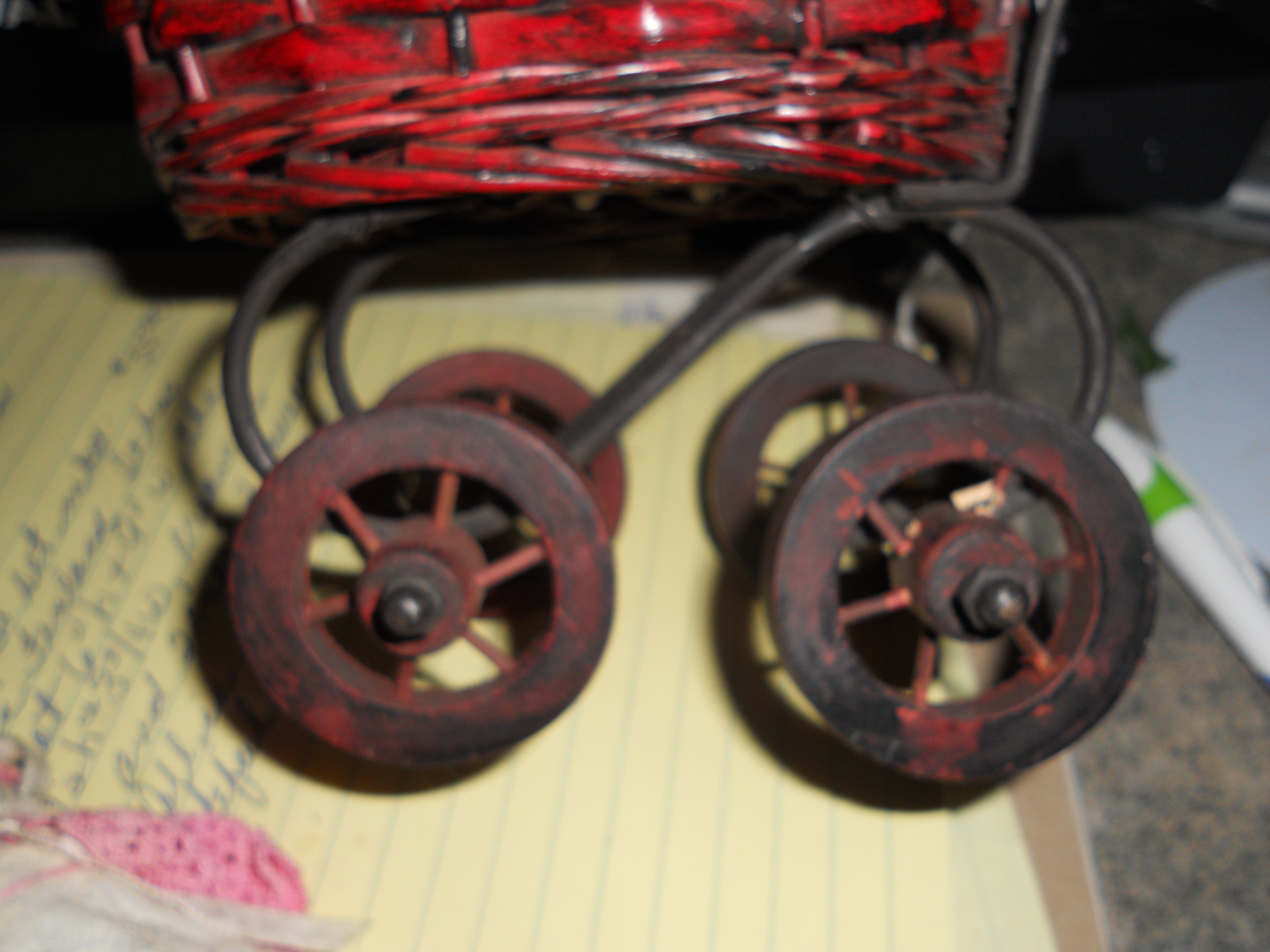 Bisque Baby Doll with Carriage