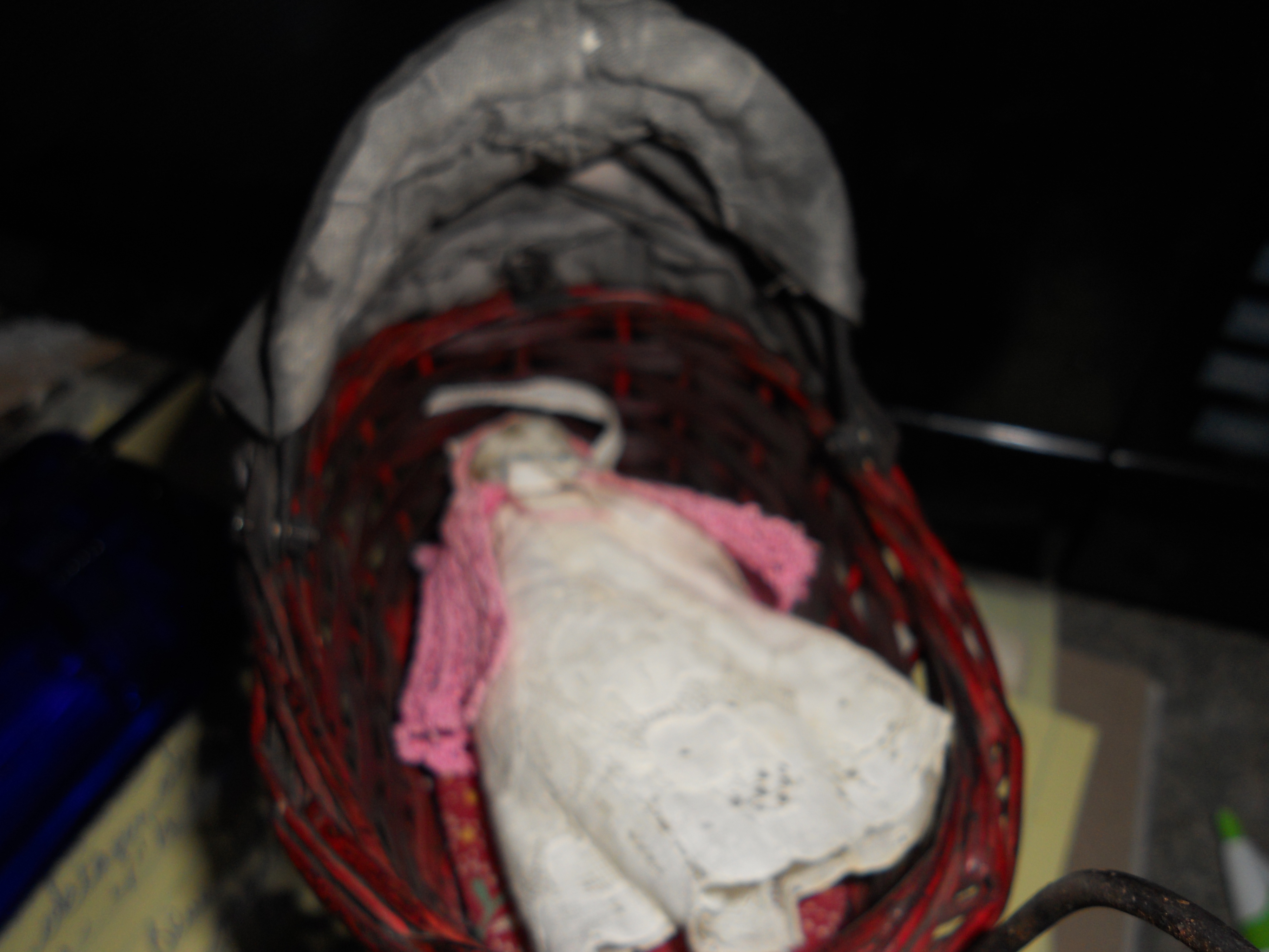 Bisque Baby Doll with Carriage