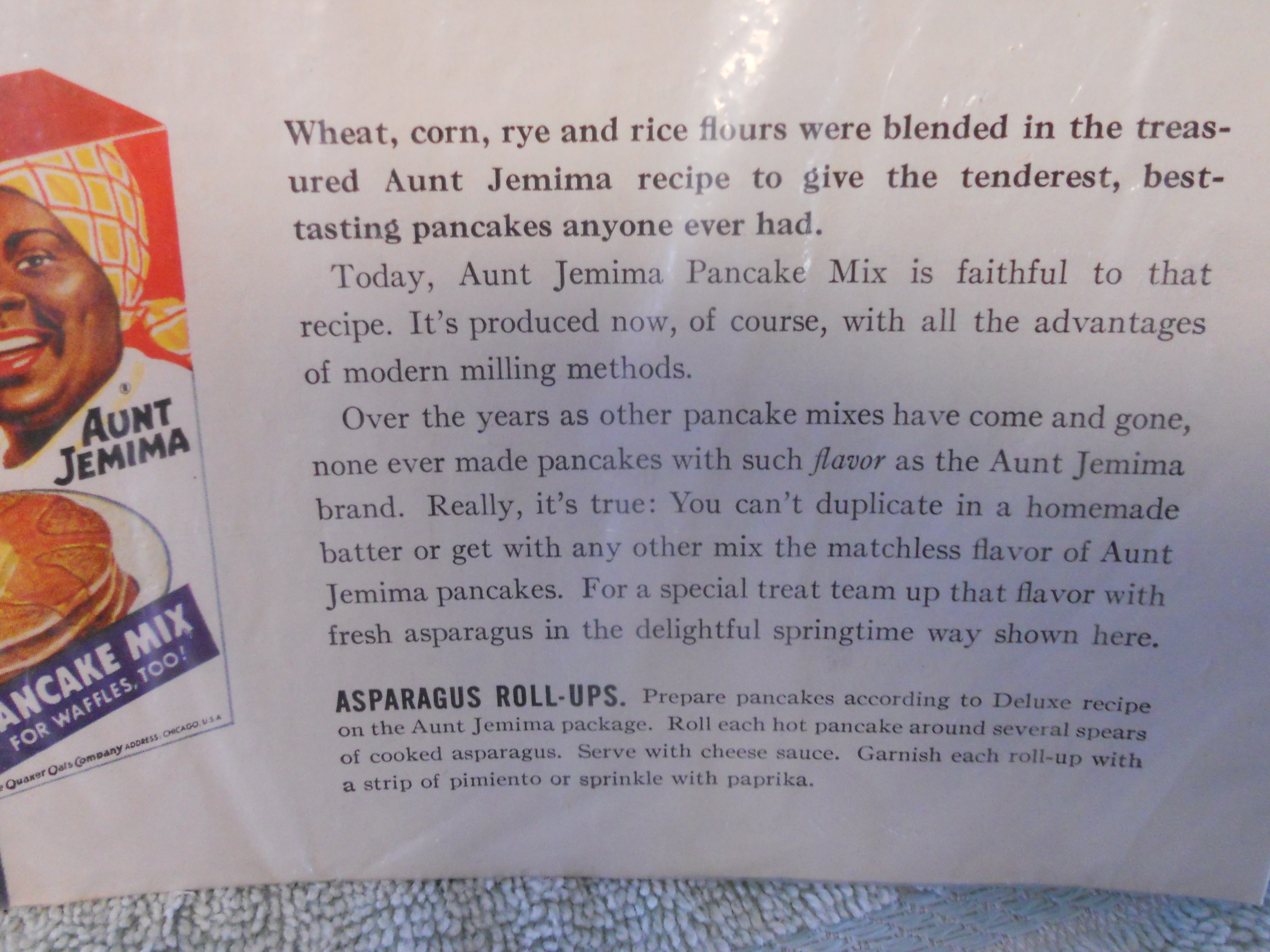 Aunt Jemima Pancake Advertising