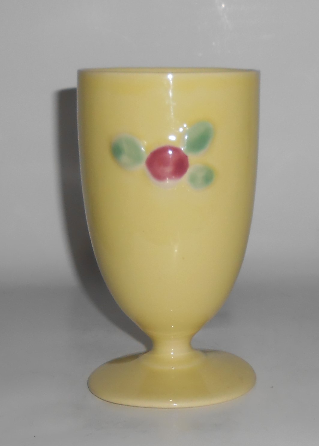 Coors Pottery Rosebud Very Rare Yellow Footed Tumbler