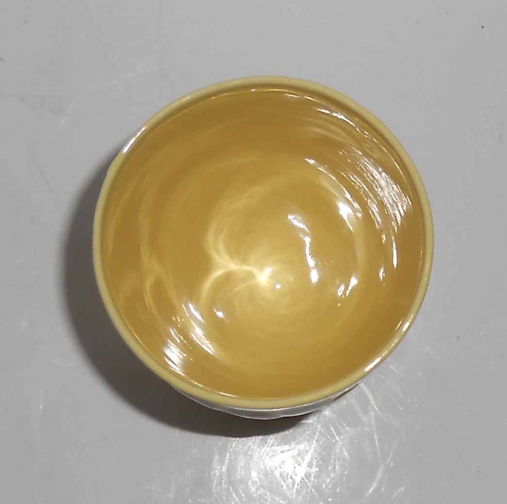 Coors Pottery Rosebud Very Rare Yellow Footed Tumbler