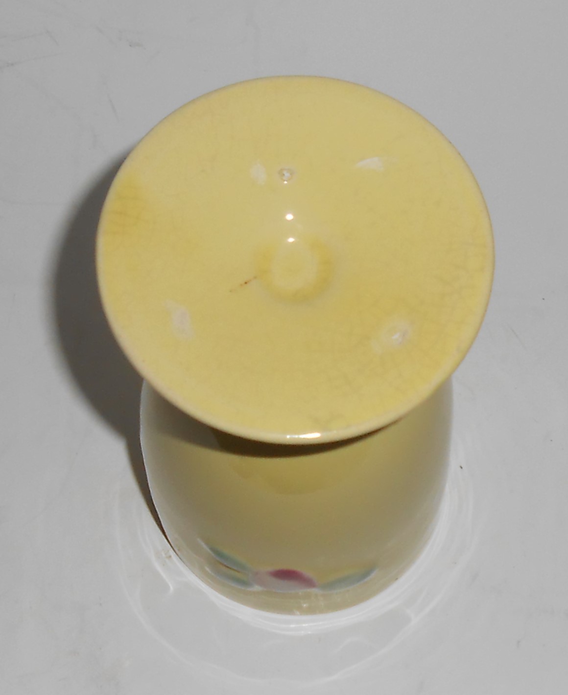 Coors Pottery Rosebud Very Rare Yellow Footed Tumbler