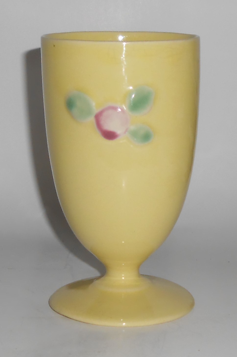 Coors Pottery Rosebud Very Rare Yellow Footed Tumbler