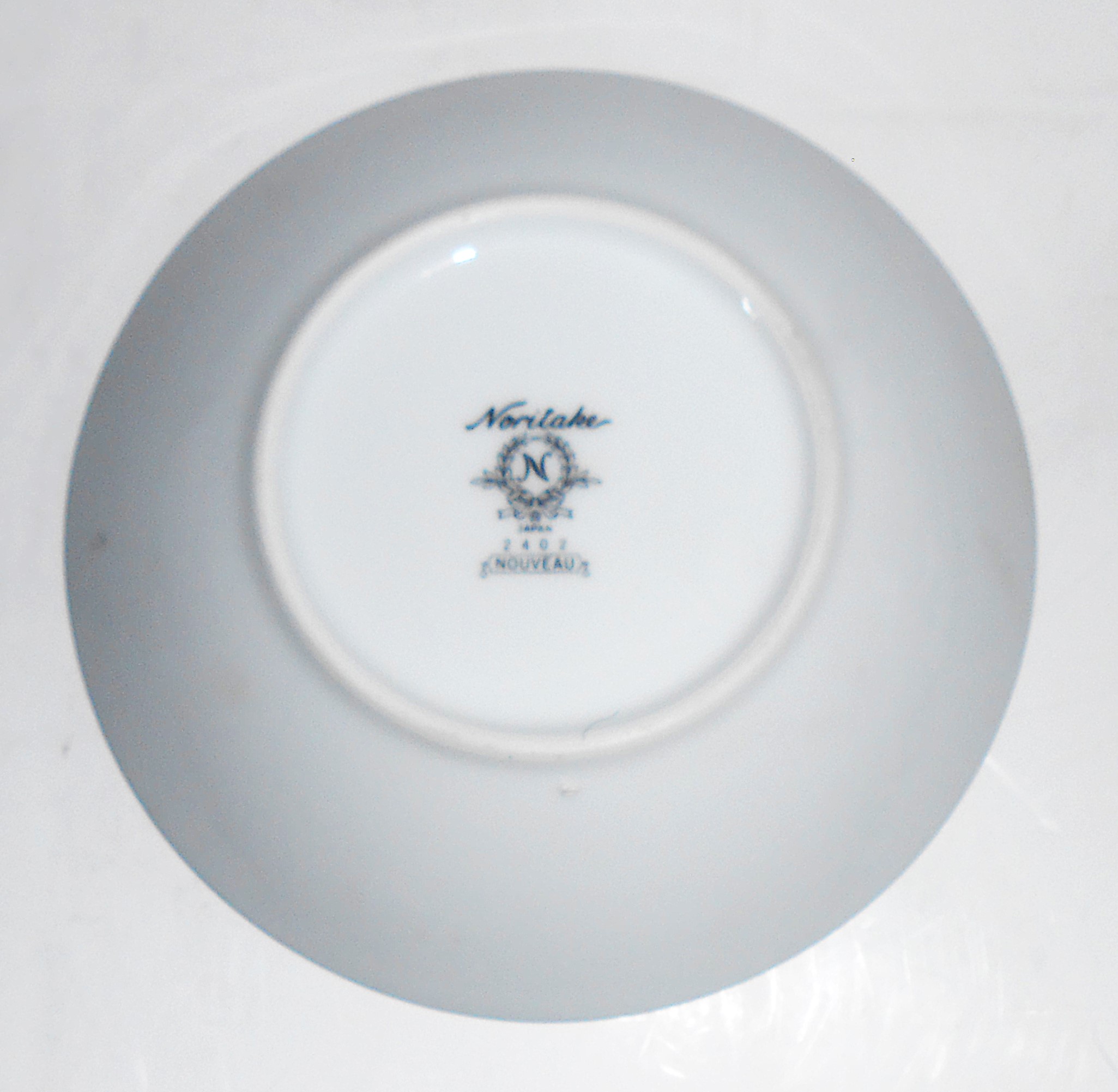 Noritake China Porcelain Nouveau Floral w/Platinum Frui