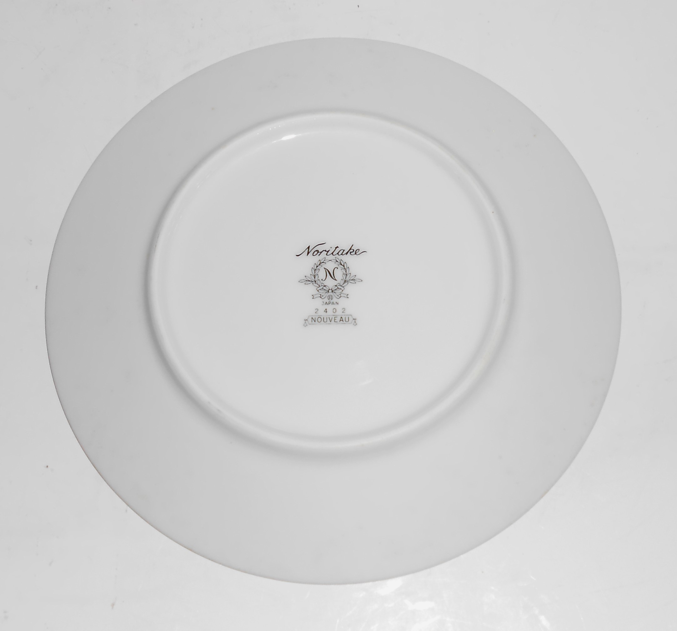 Noritake China Porcelain Nouveau Floral w/Platinum Br