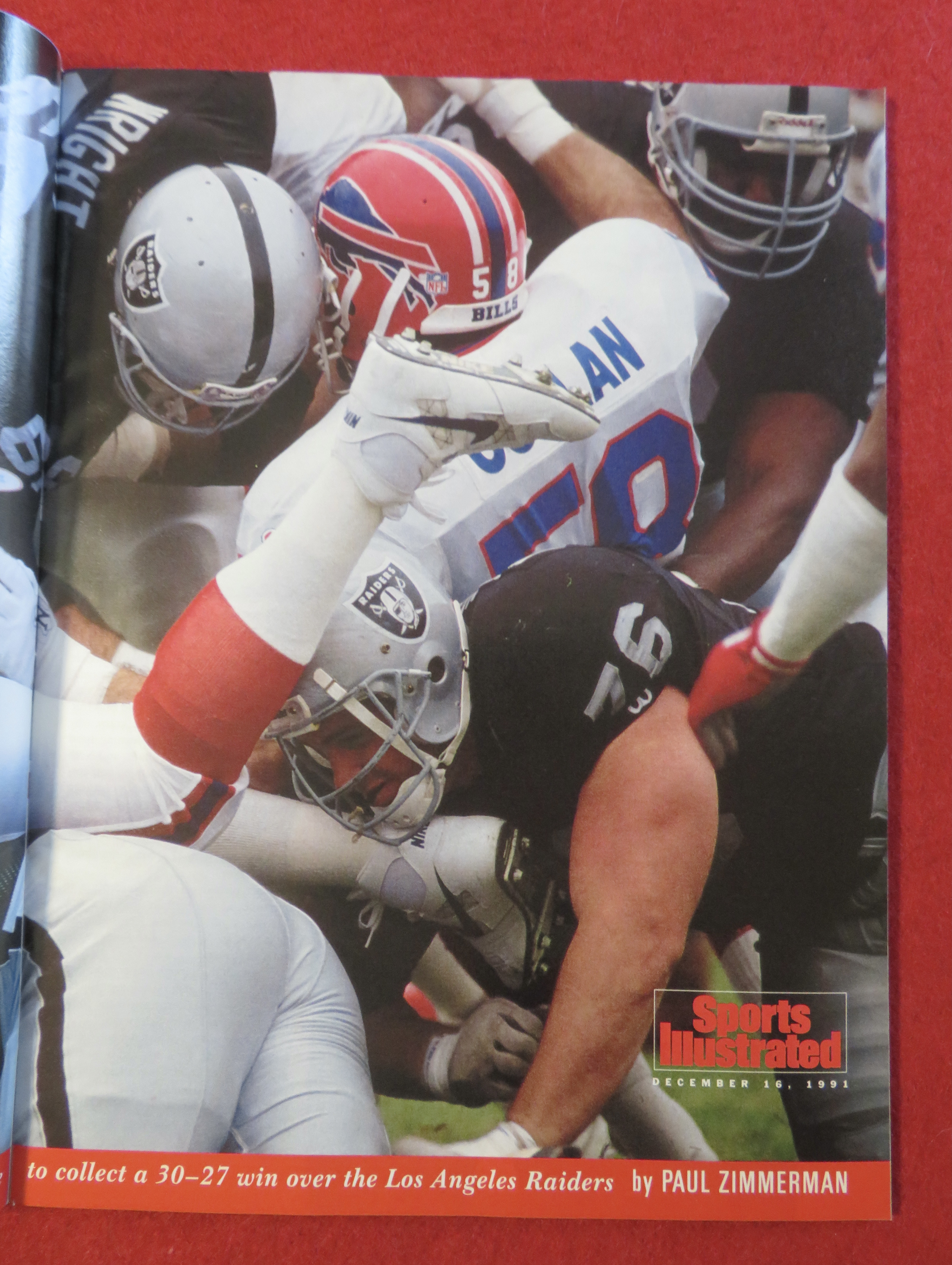 Sports Illustrated Magazine-December 16, 1991-Bills